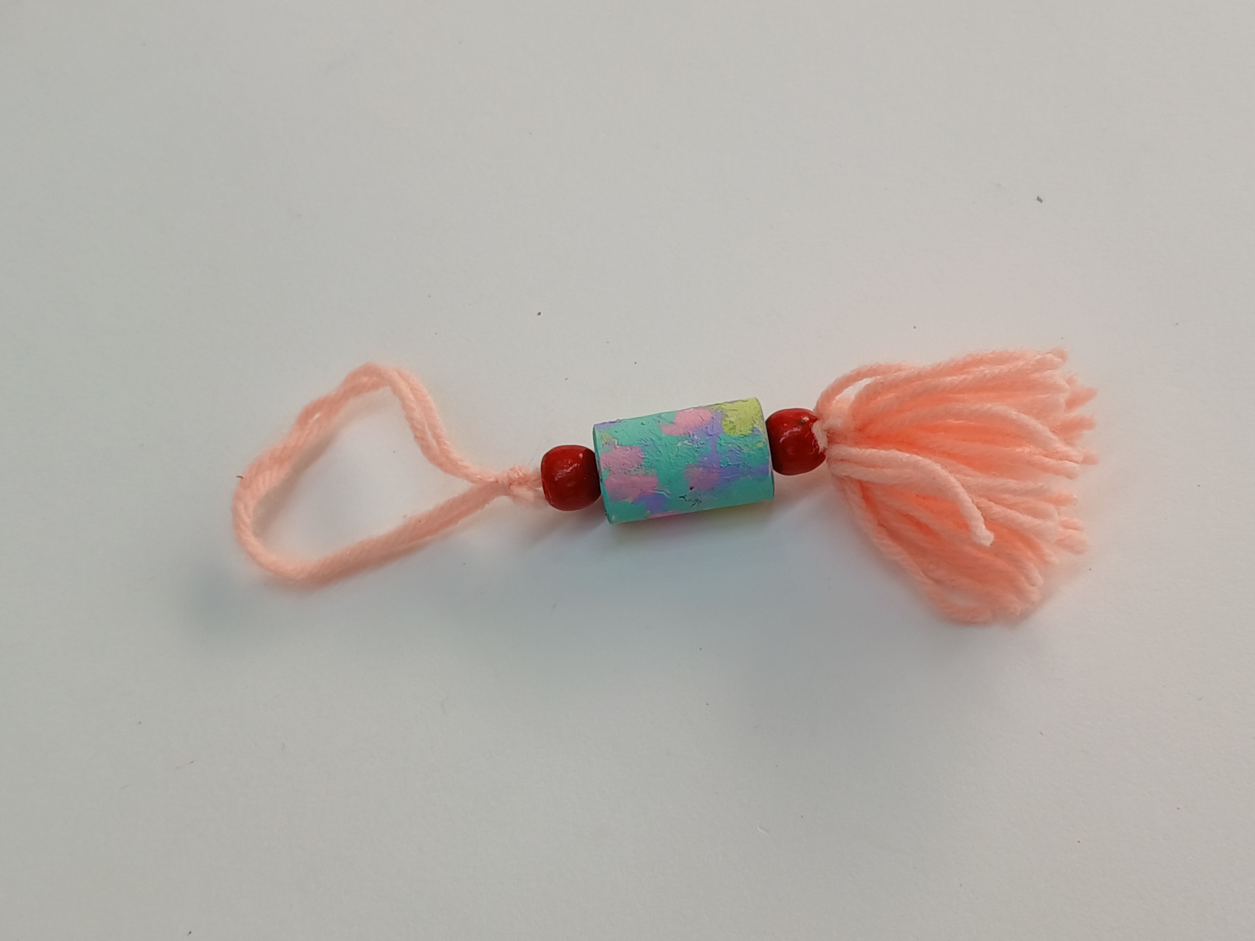 Paper Bead Keychain