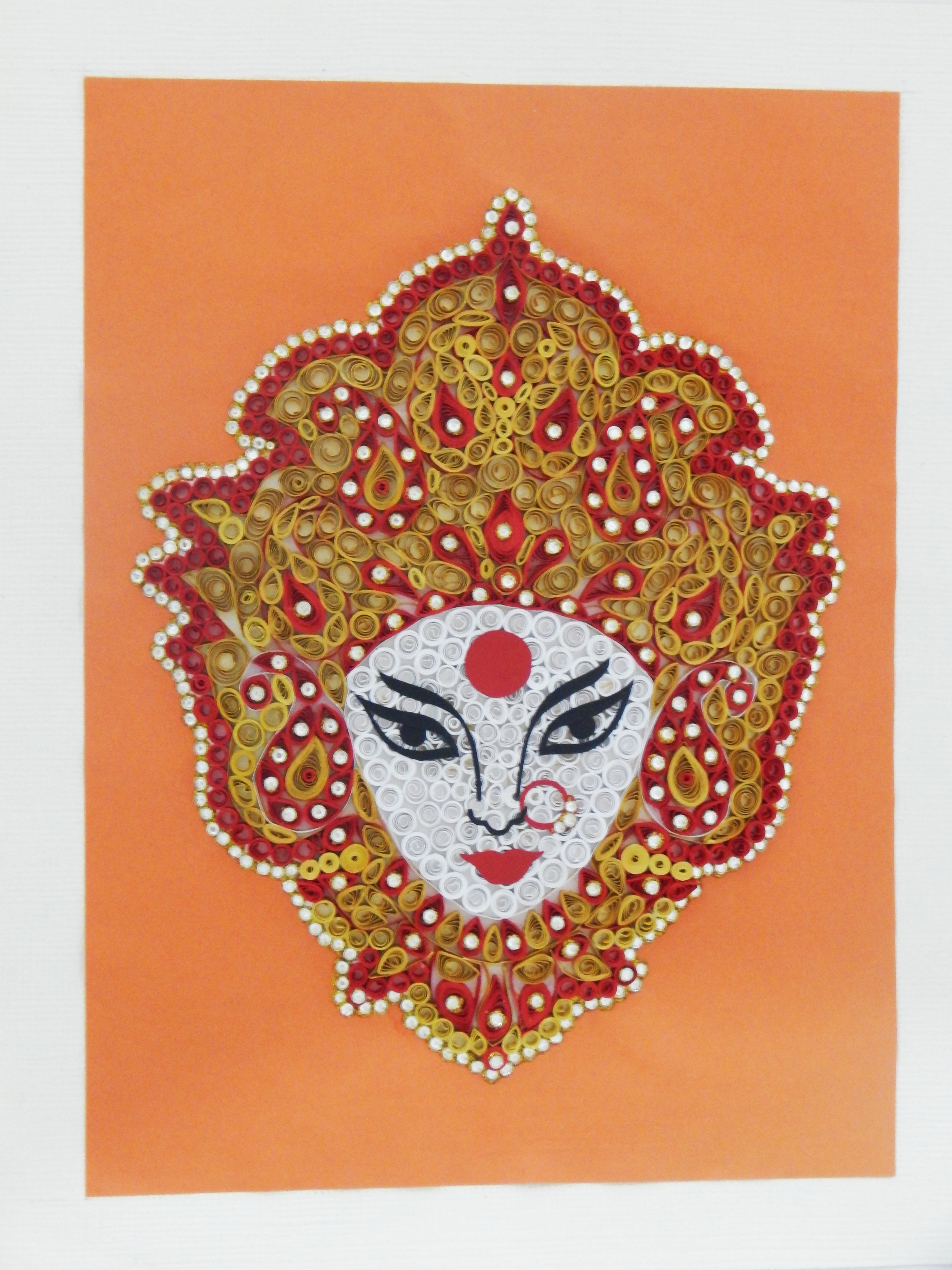 Quilling Durga Face