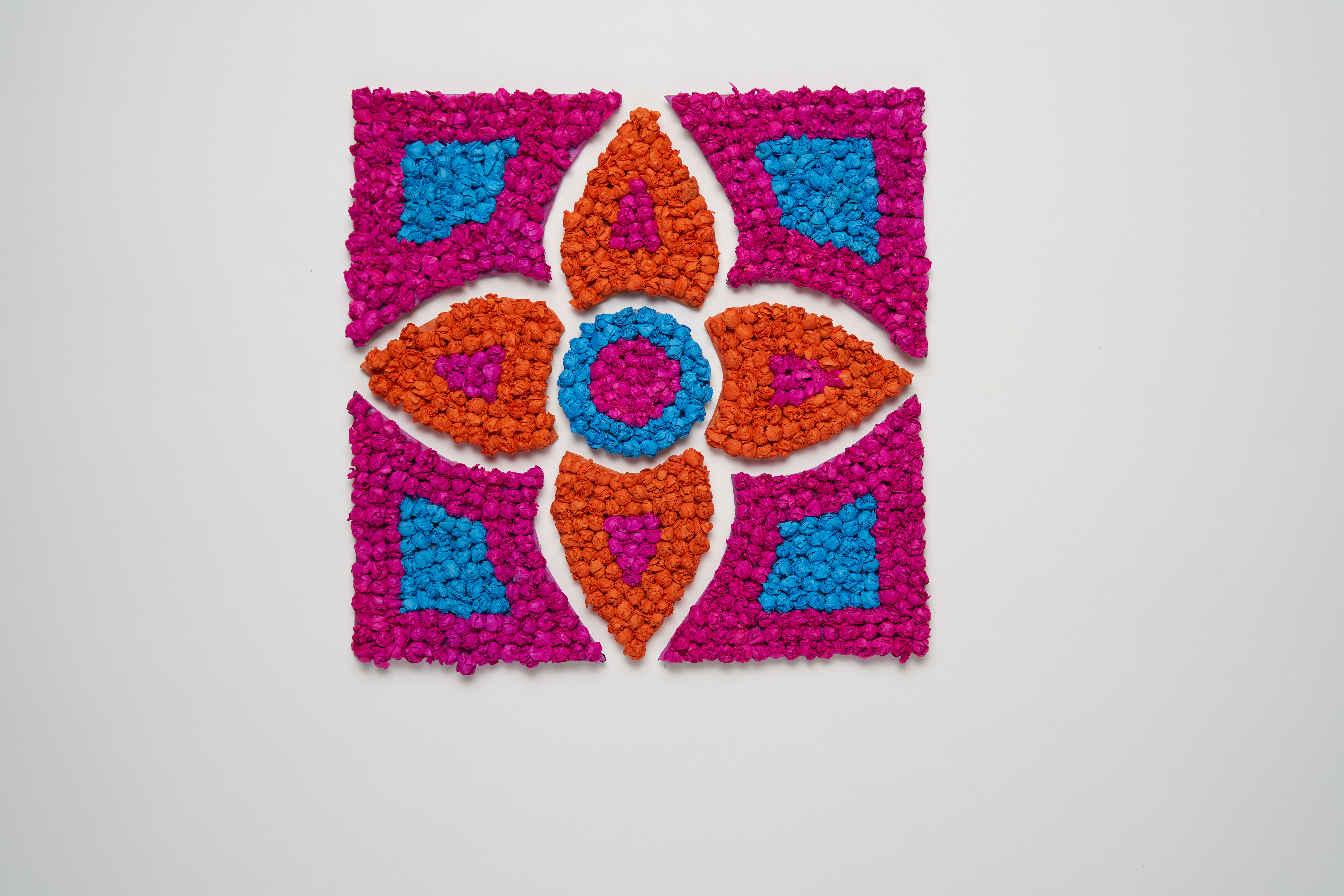 Paper Crumple Rangoli