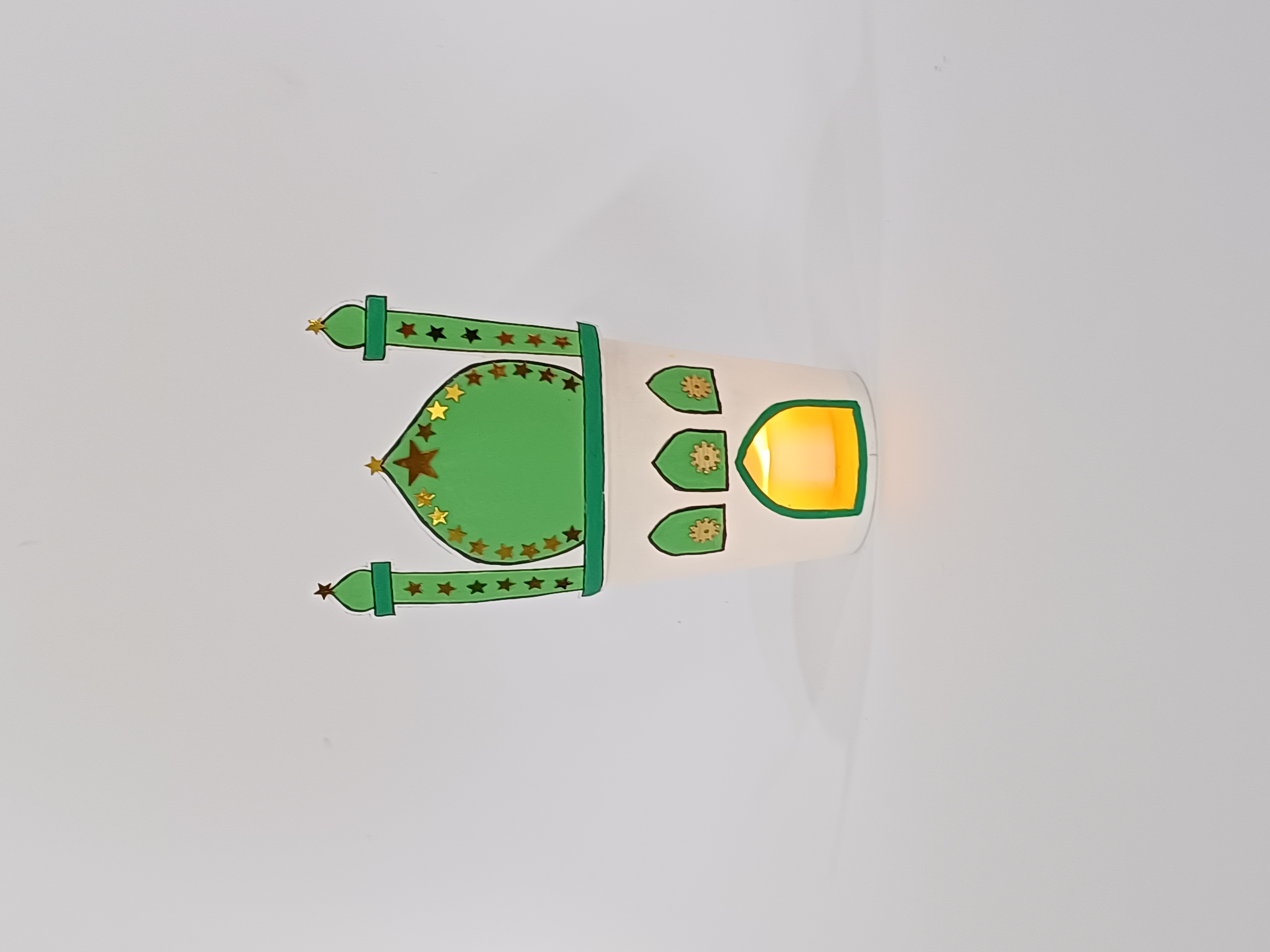 Paper Cup Mosque Craft