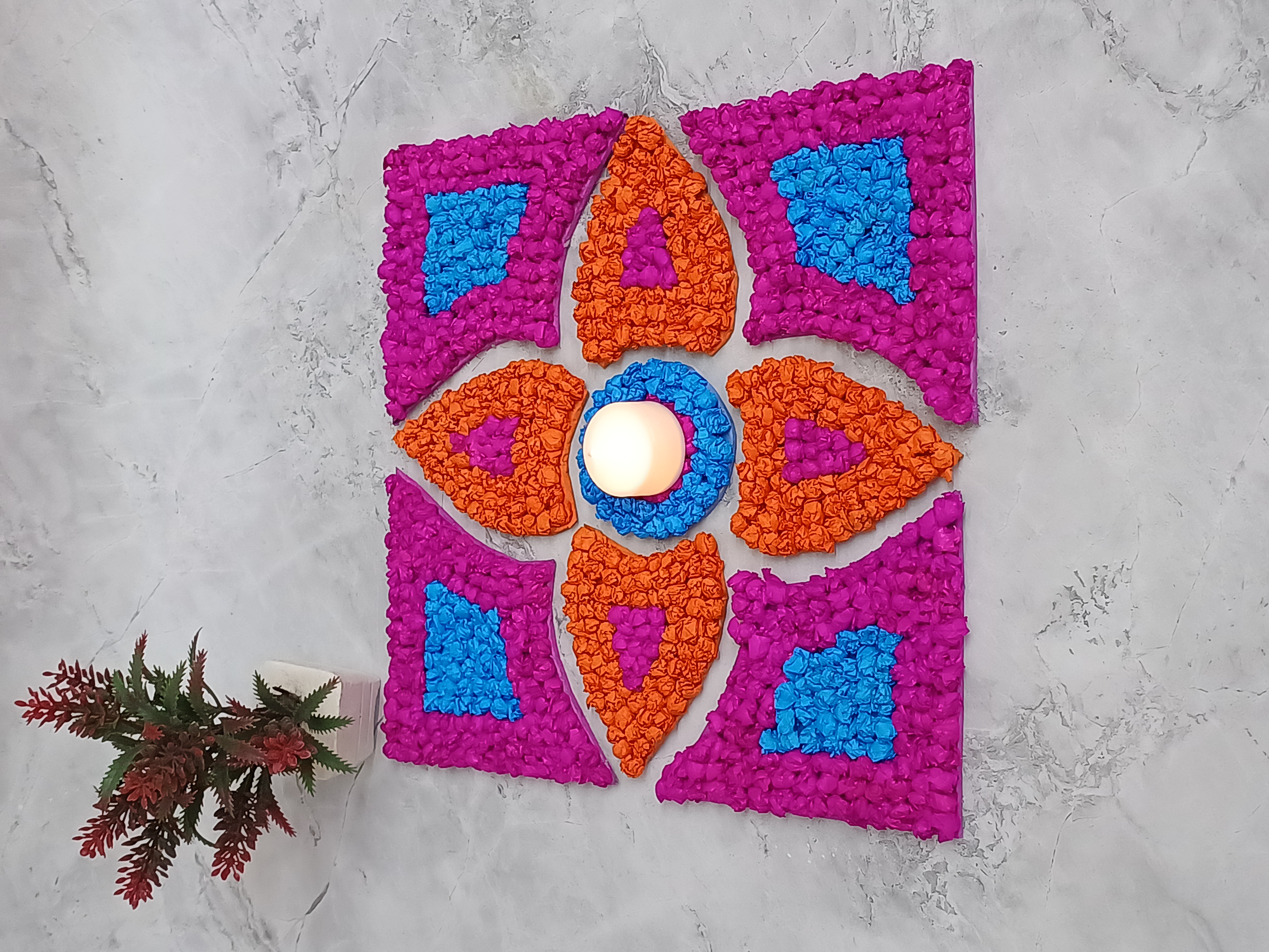 Puzzle Rangoli Craft
