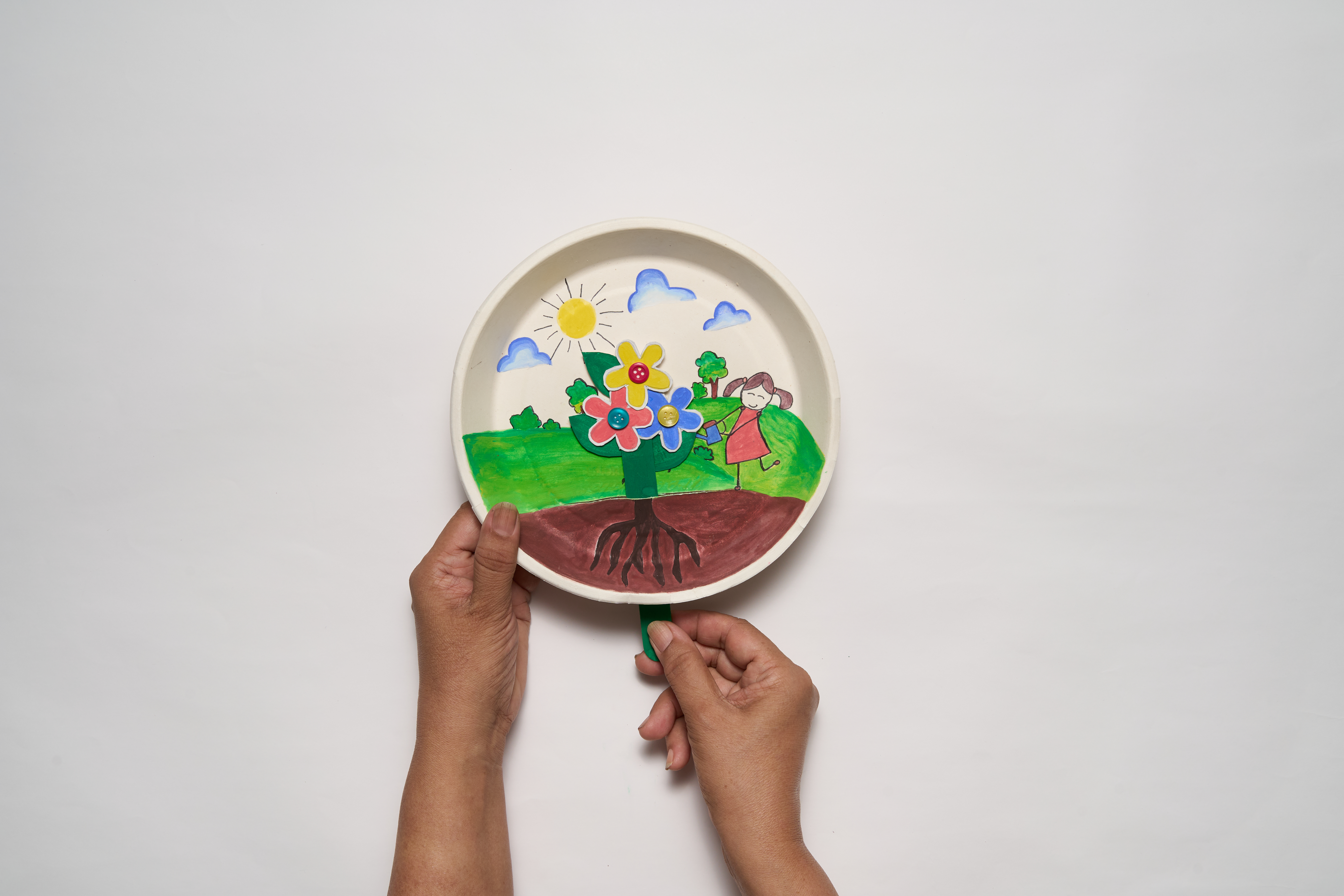 DIY Paper Plate Flower Craft
