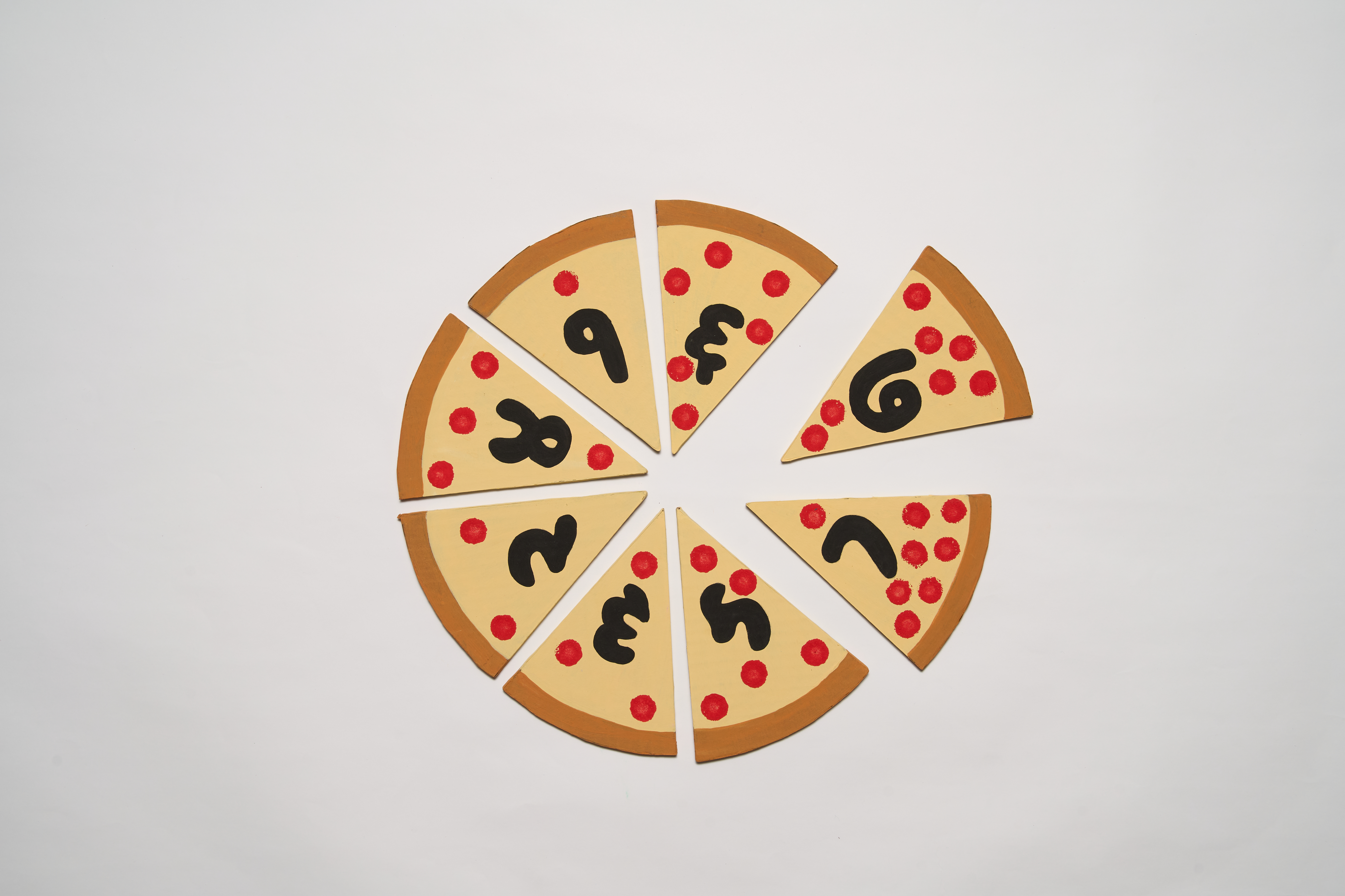 Hindi Numbers Pizza Craft