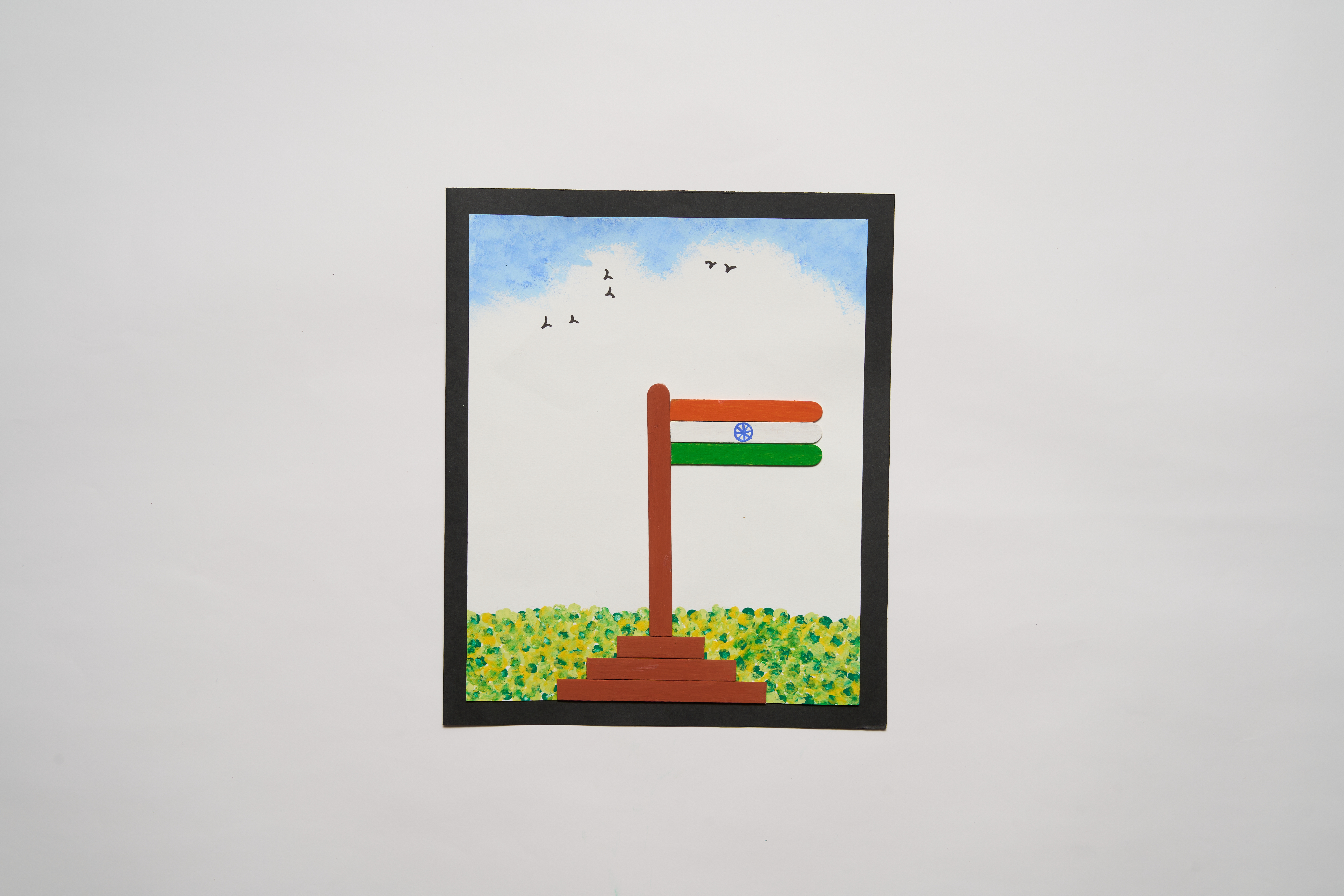 Flag Card with Candy Sticks