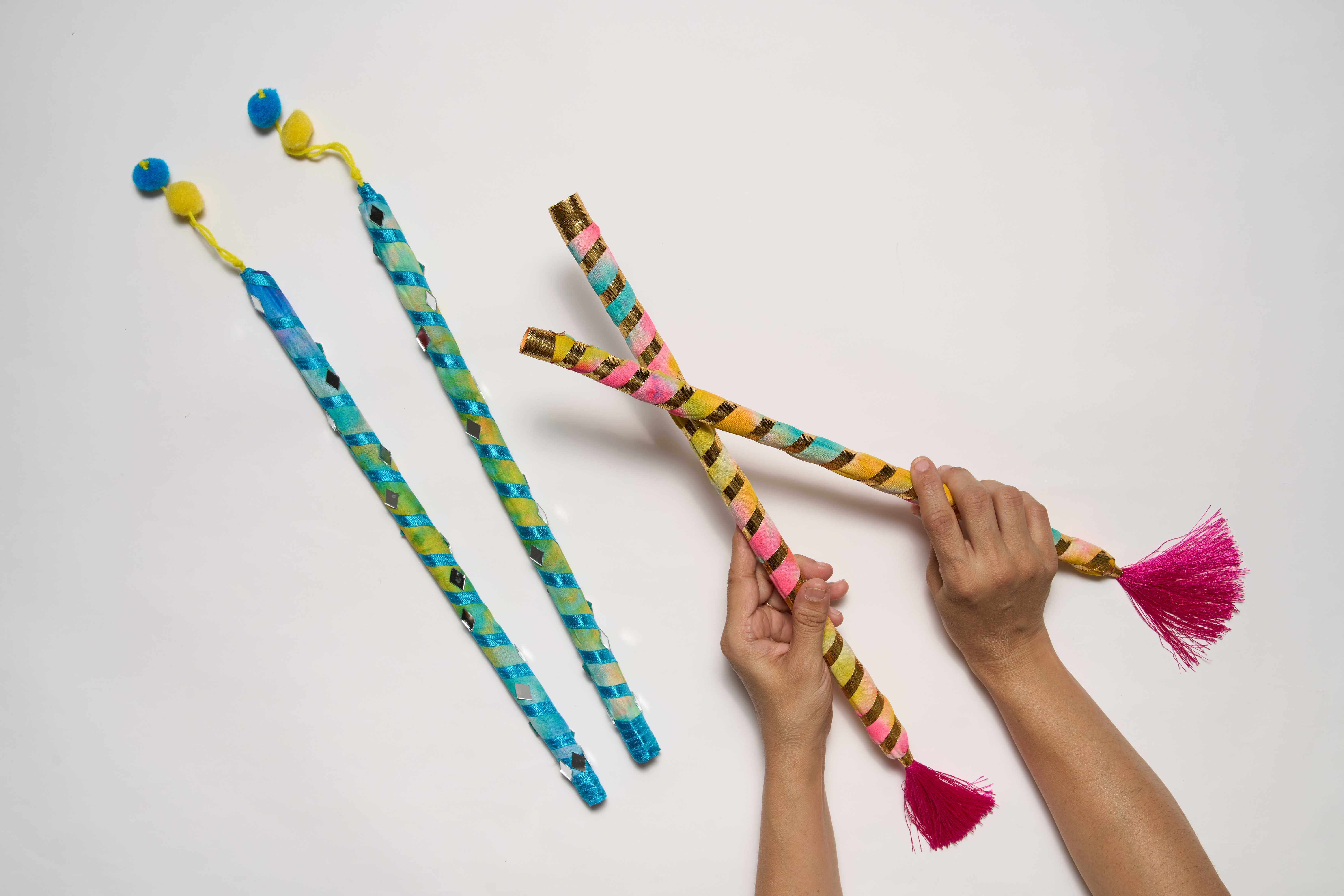 DIY Dandiya Sticks