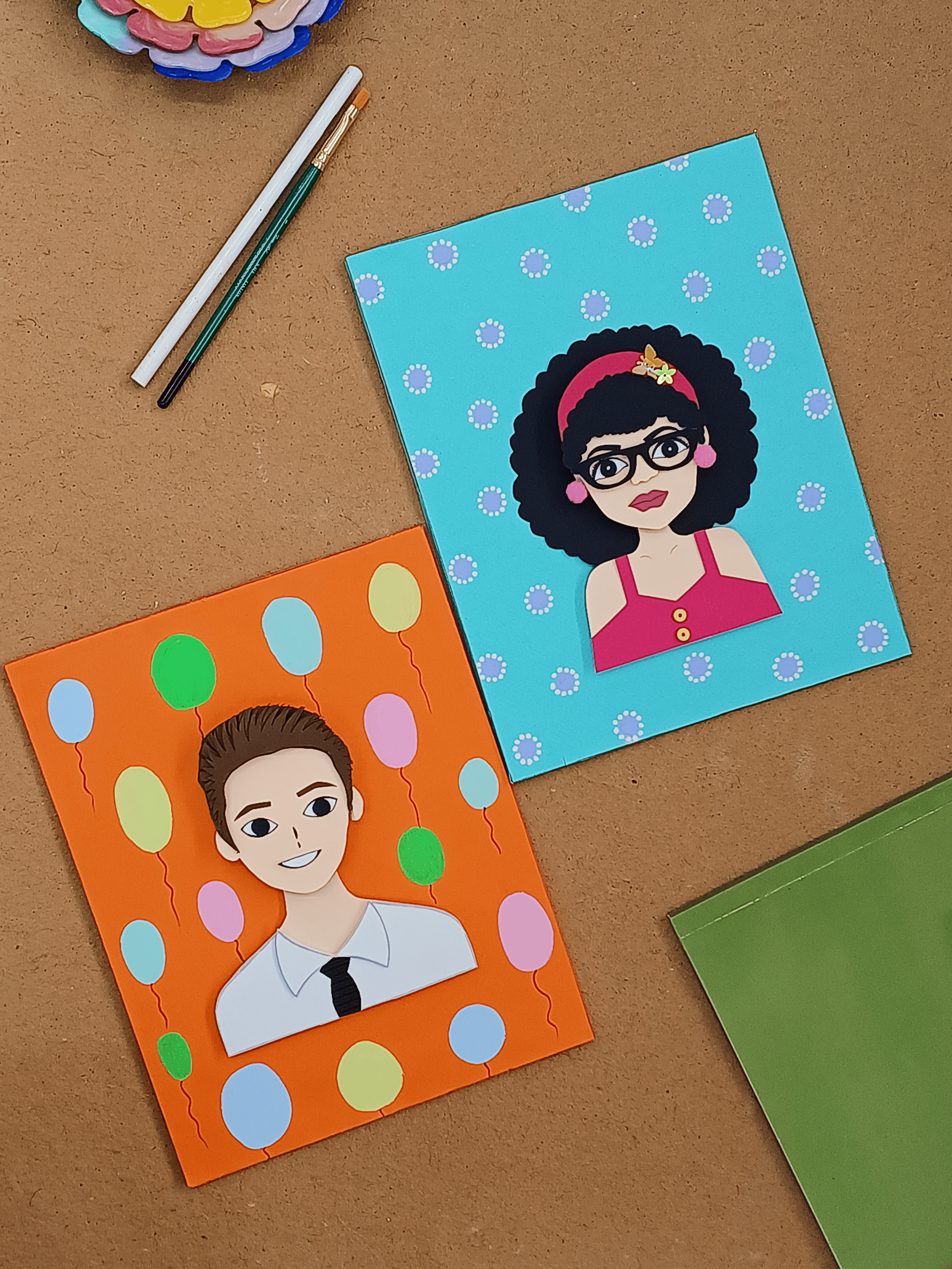 Layered Portrait Card for Mother’s Day & Father’s Day