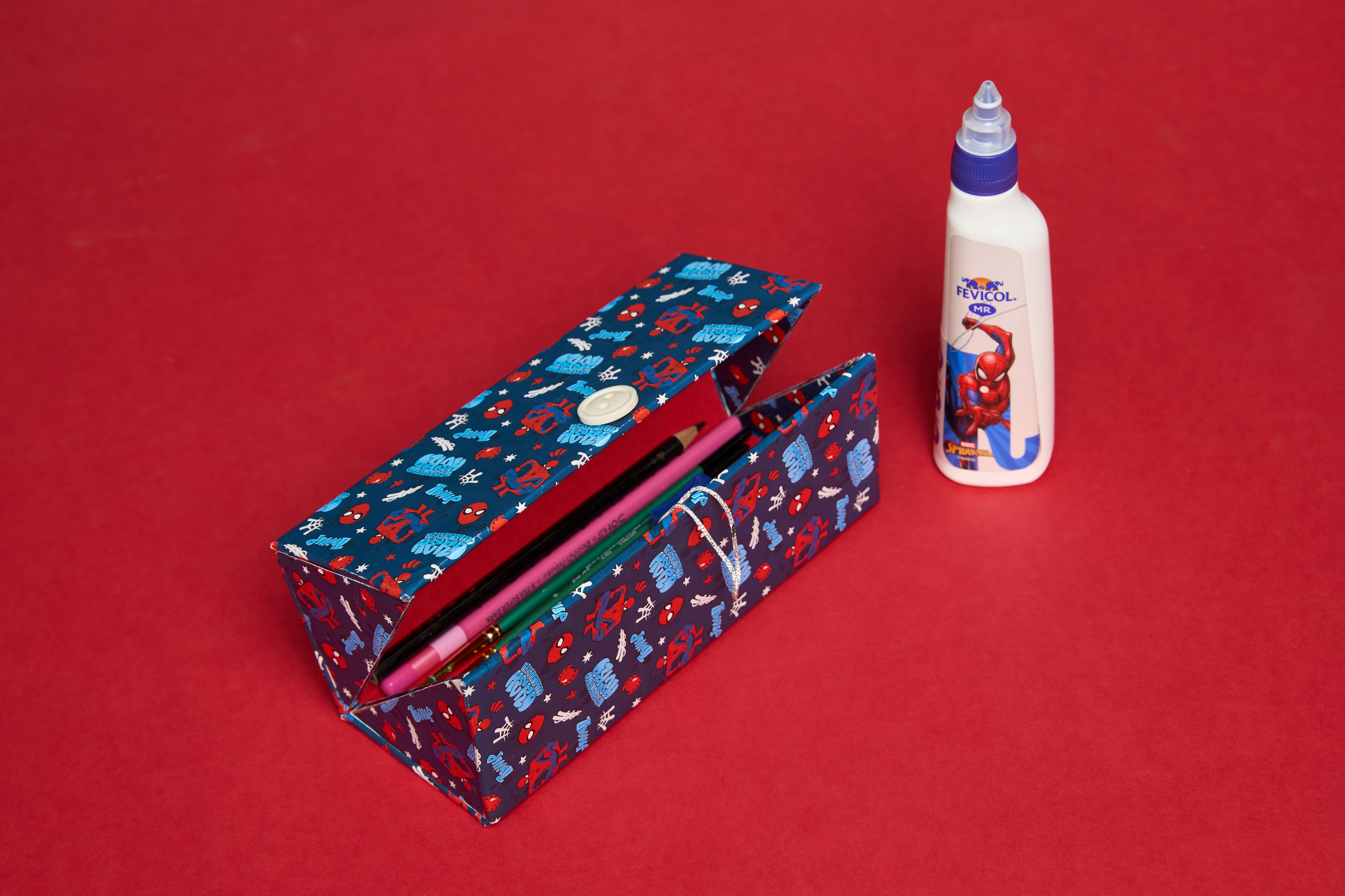 DIY Spider-Man Pencil Case
