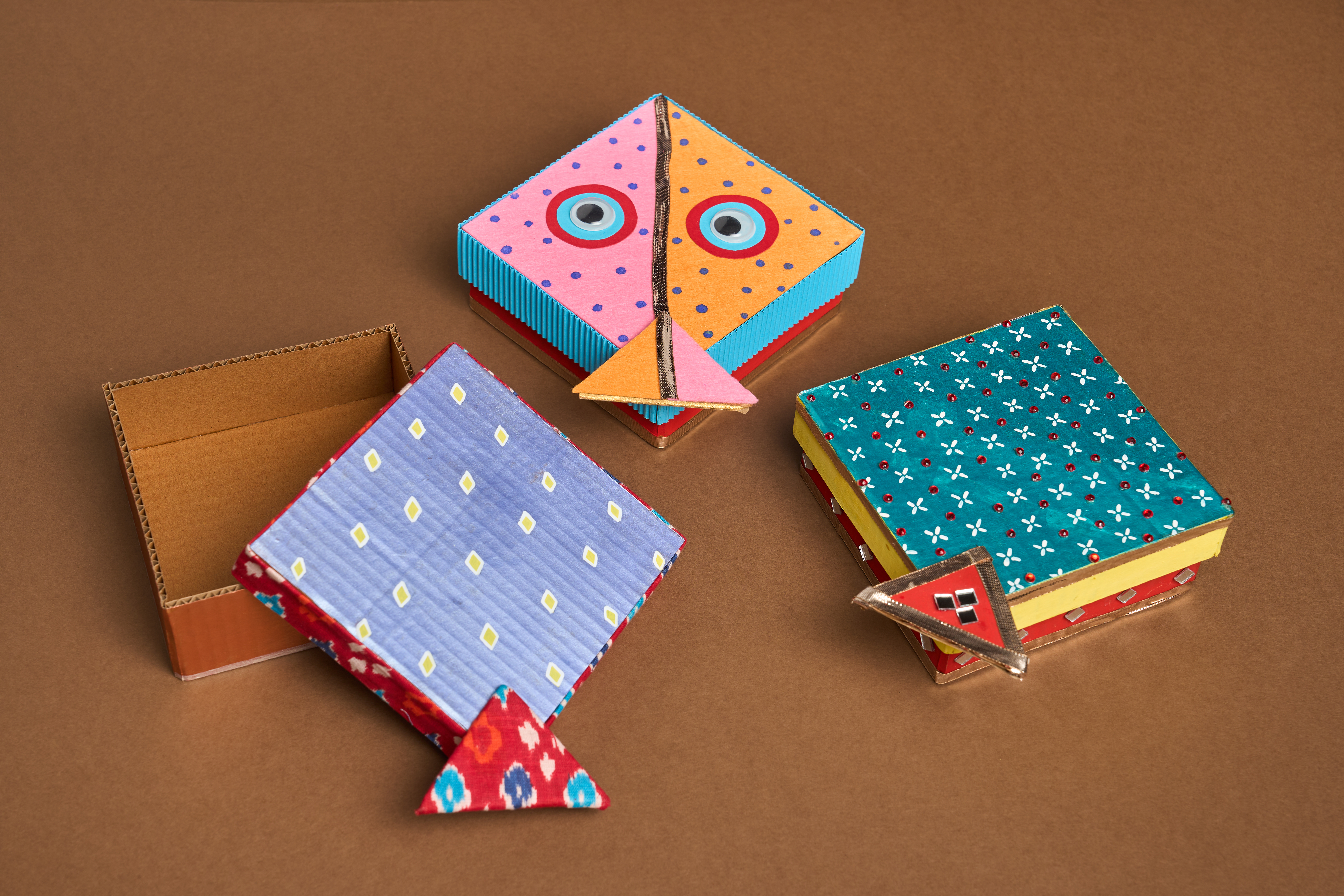 Make a Kite Shaped Gift Box - Makar Sankranti