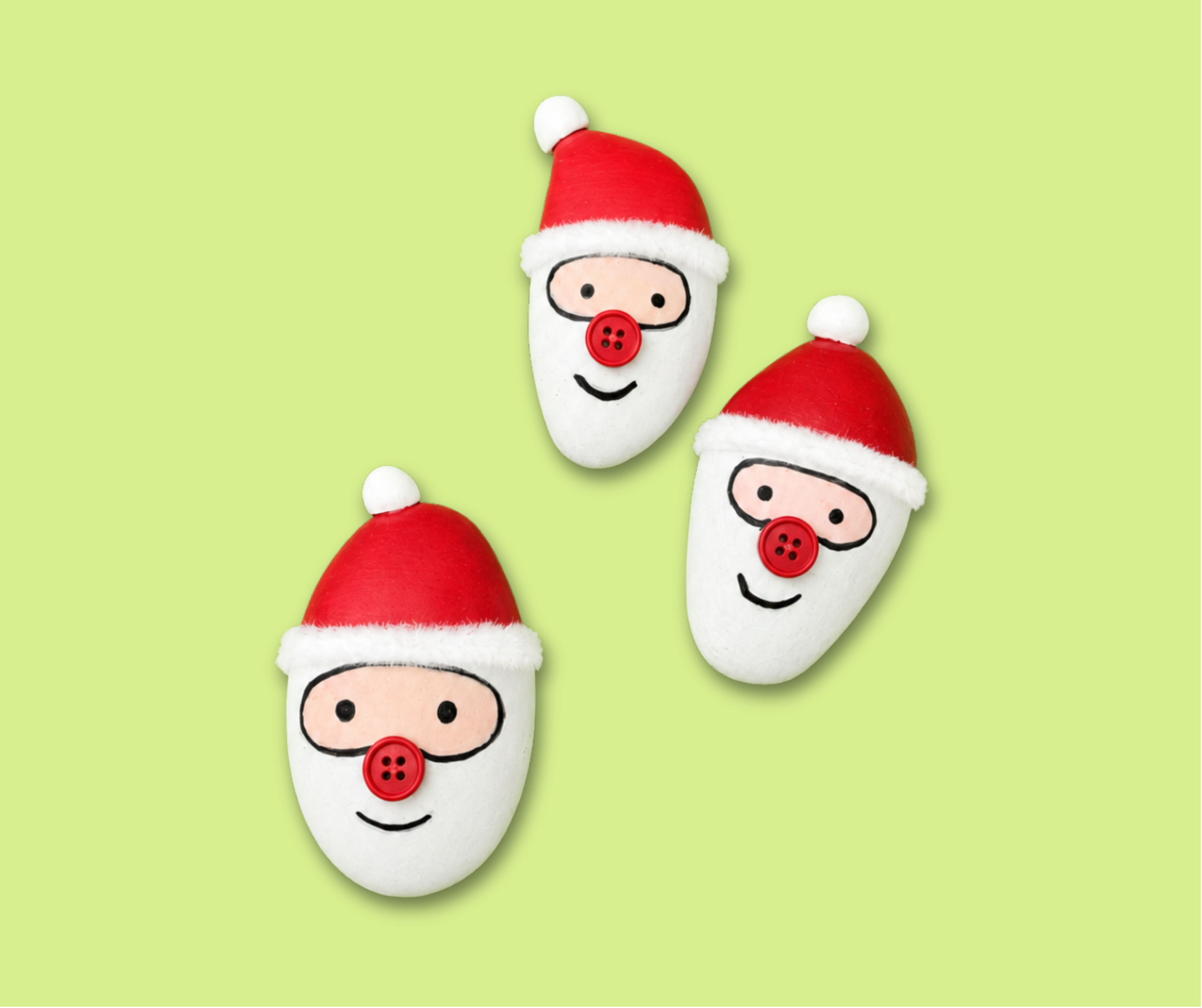 DIY Santa Stones - Christmas