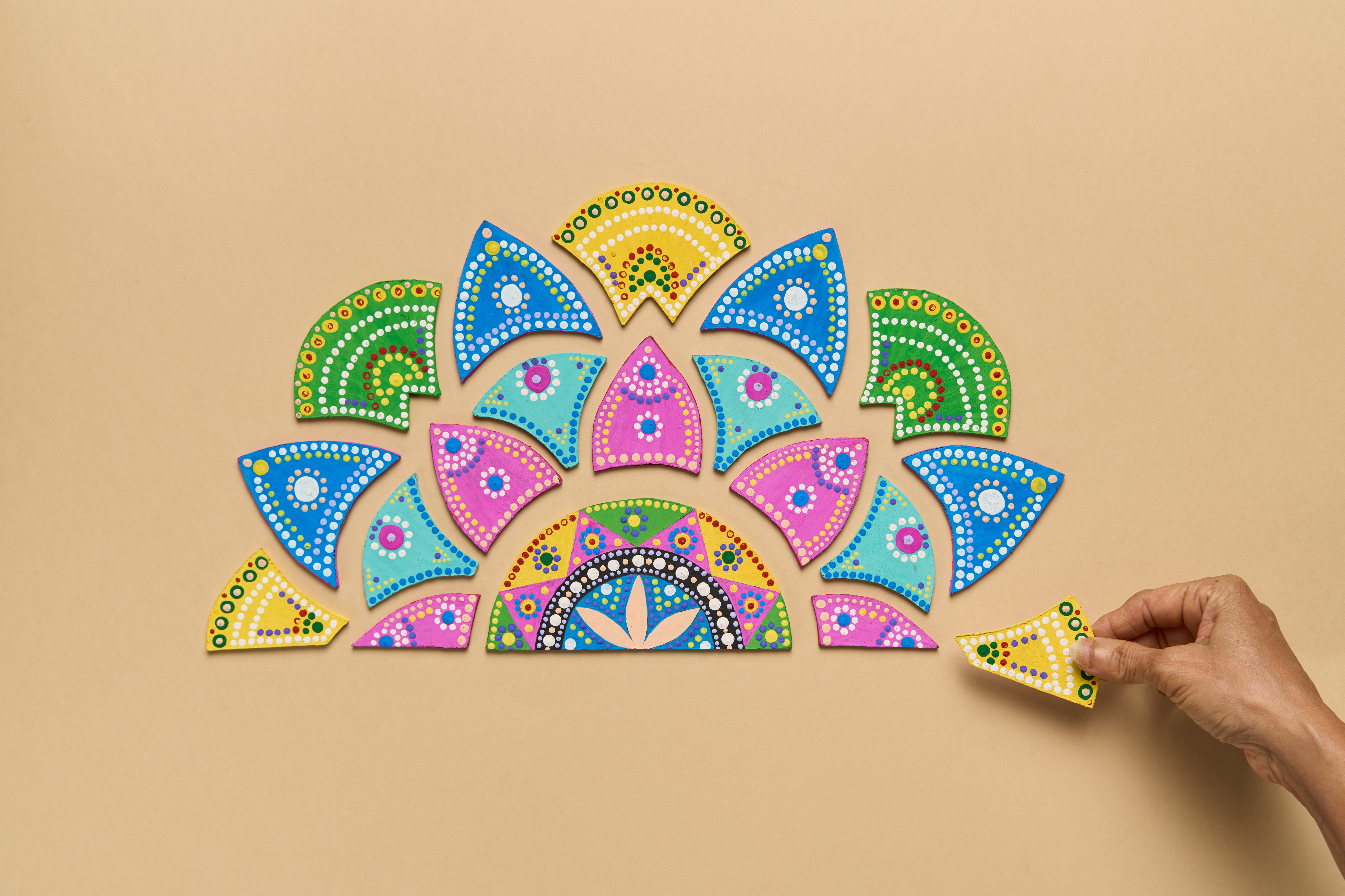 Mandala Rangoli Design Craft - Dussehra