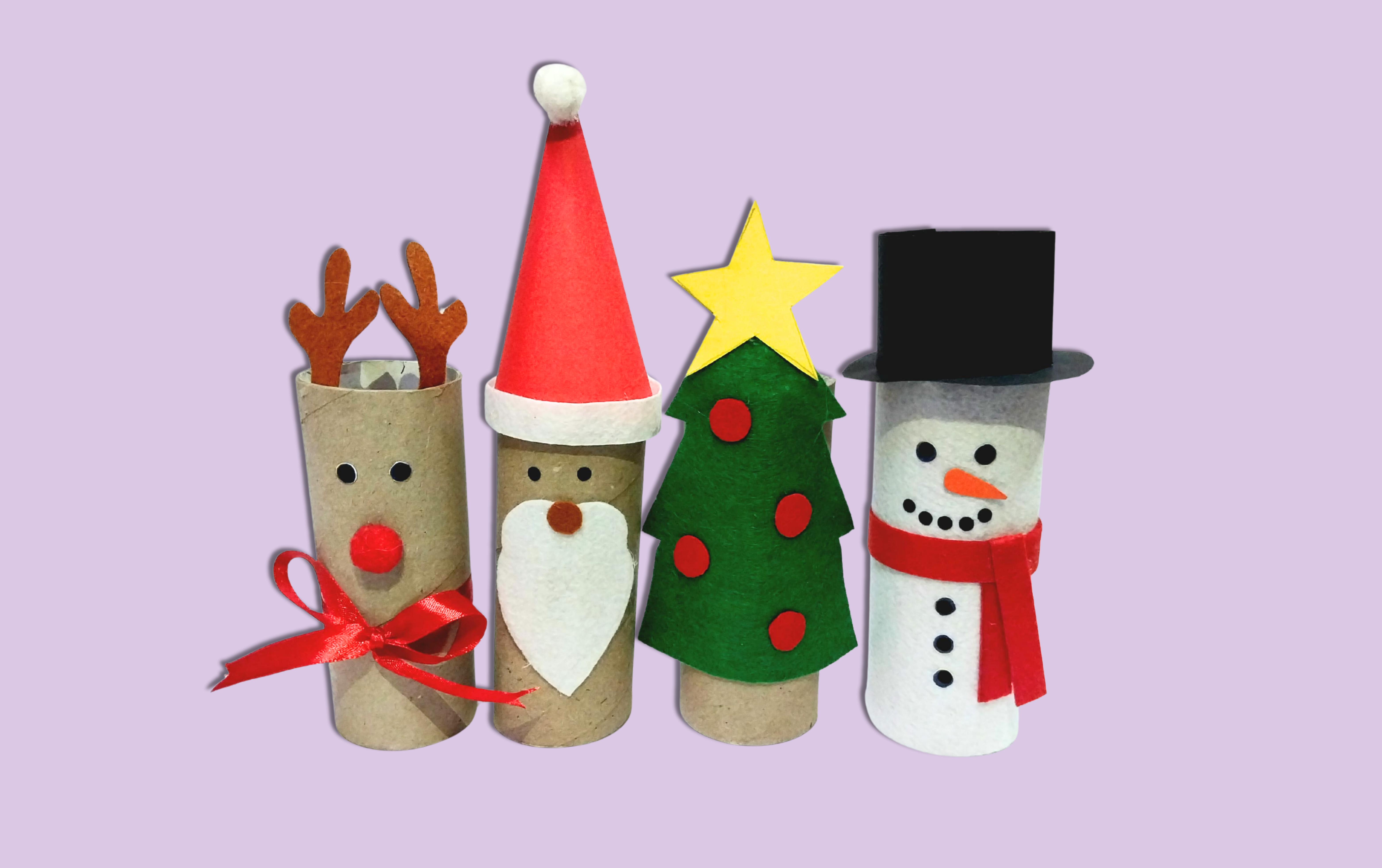 Christmas Decor using Tissue Roll