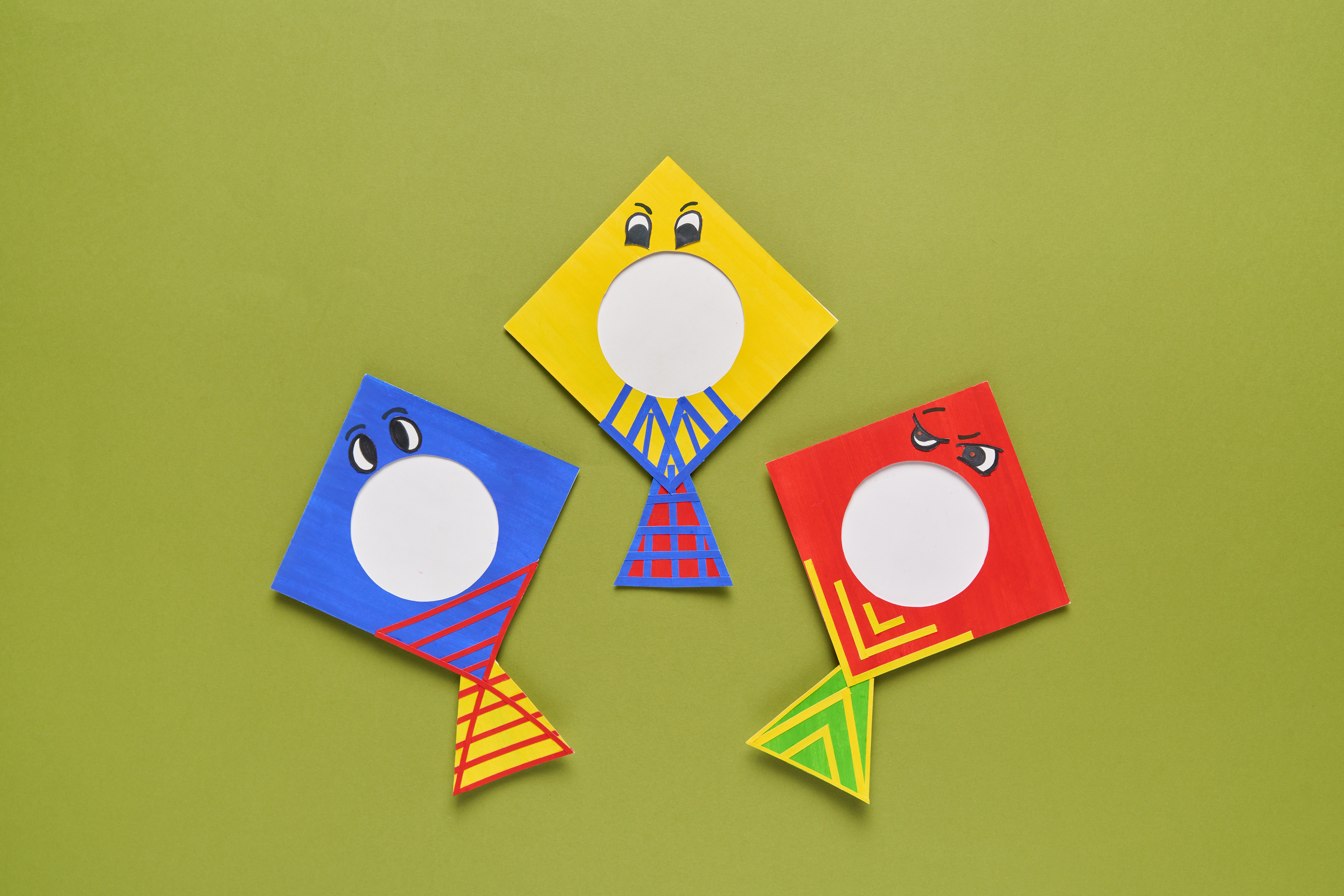 DIY Kite Photo Frame Craft - Makar Sankranti