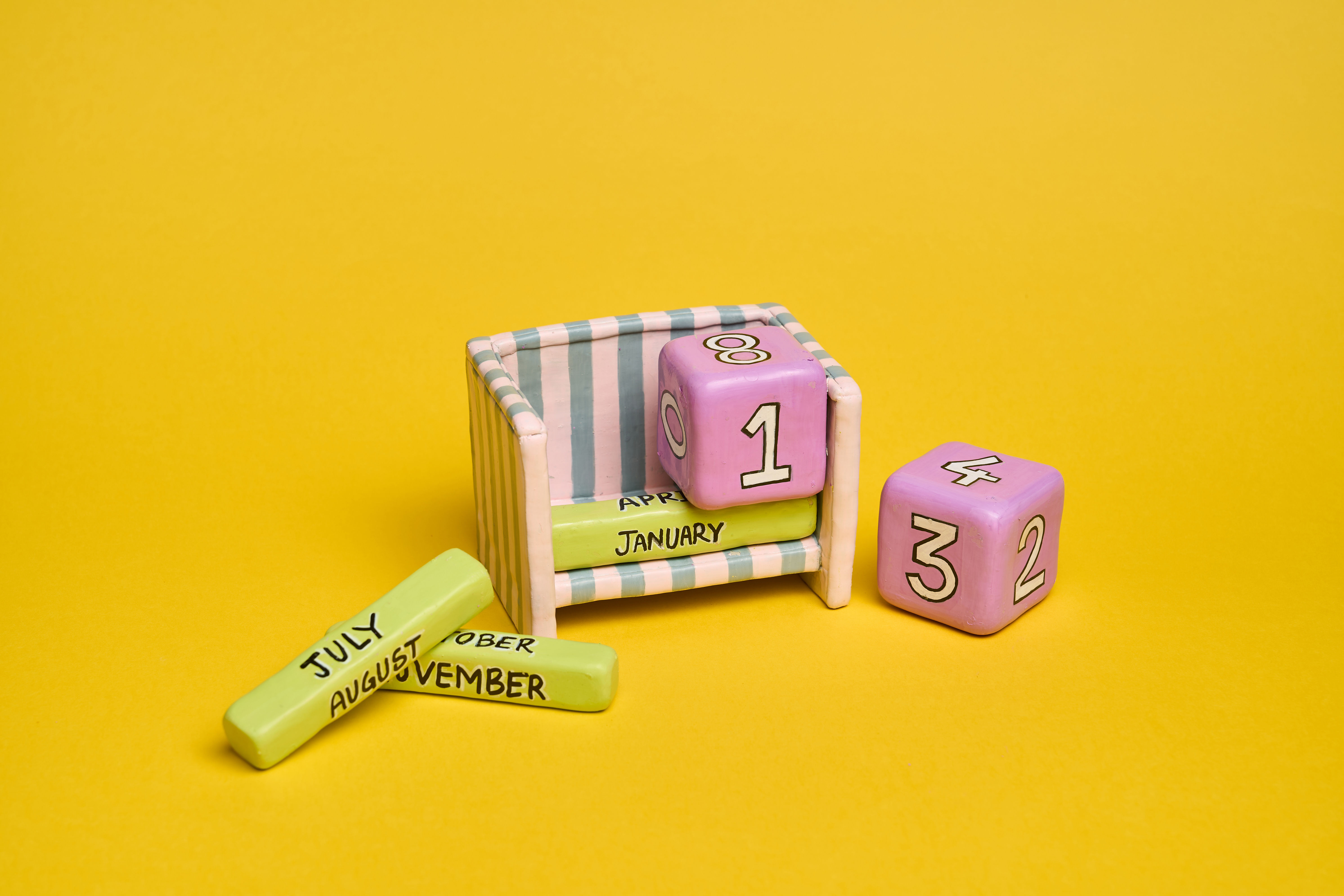 DIY Desk Calendar Craft - New Year