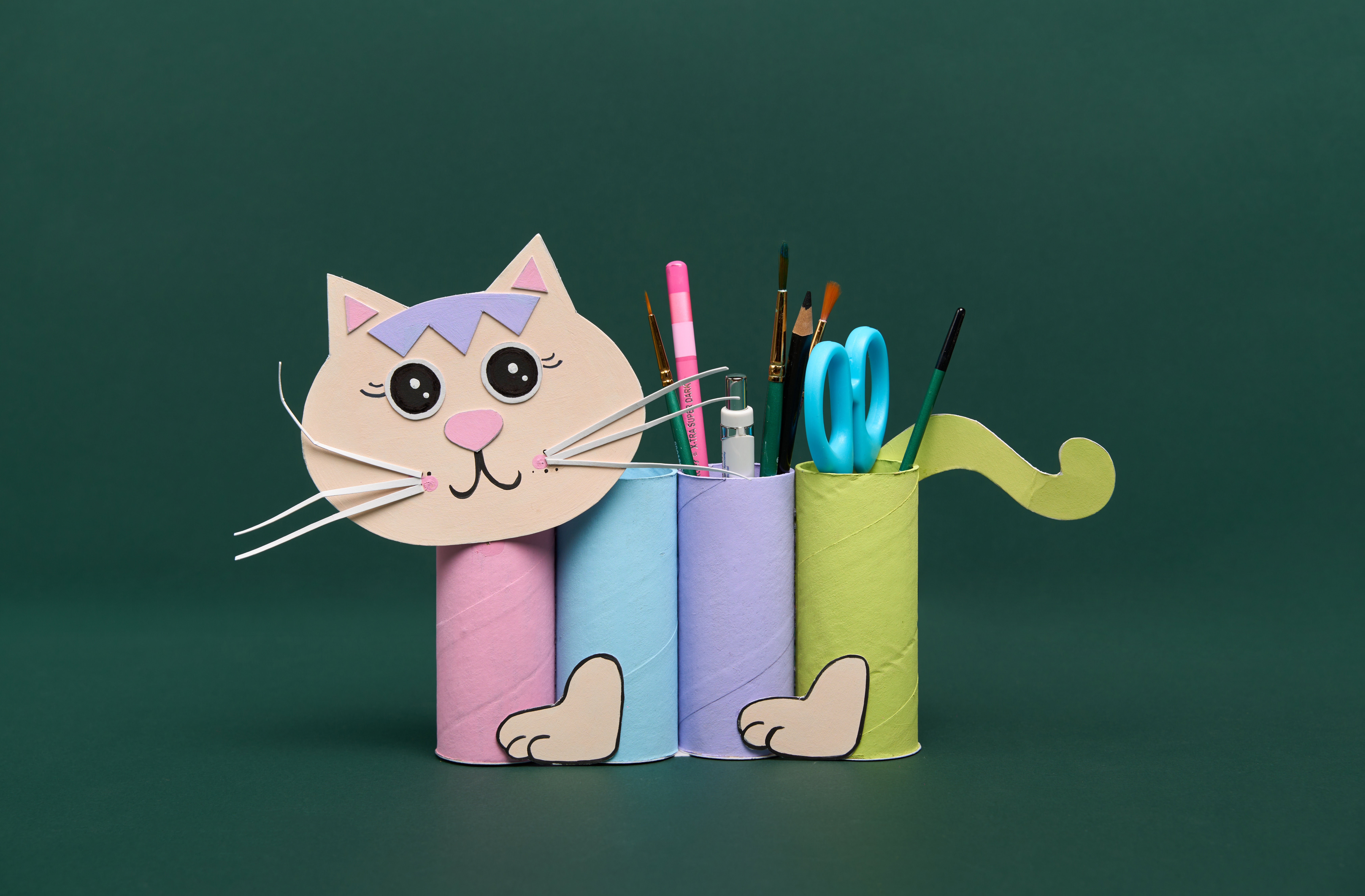 DIY Cat Shaped Pen Holder