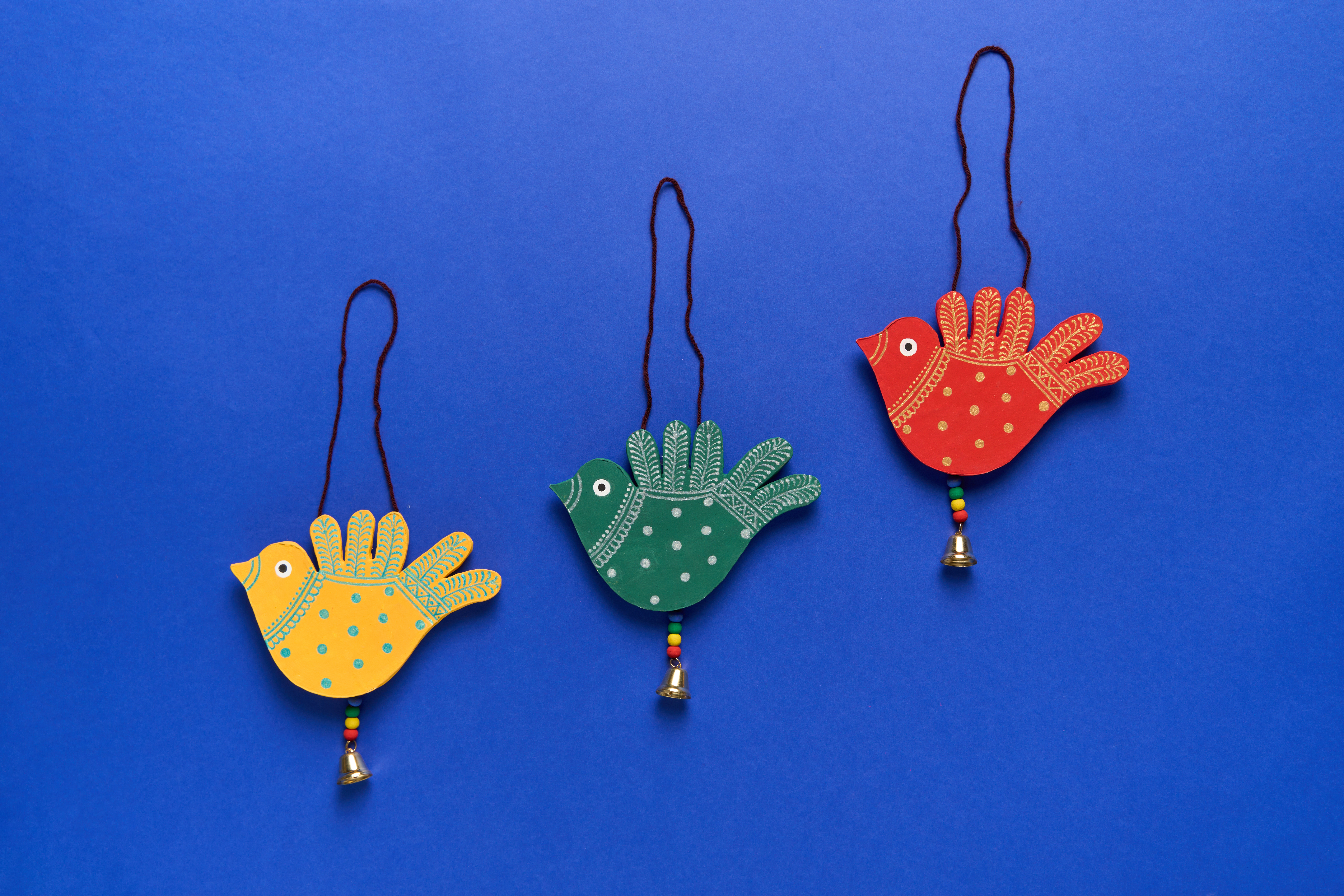 DIY Bird Dangler - Makar Sankranti