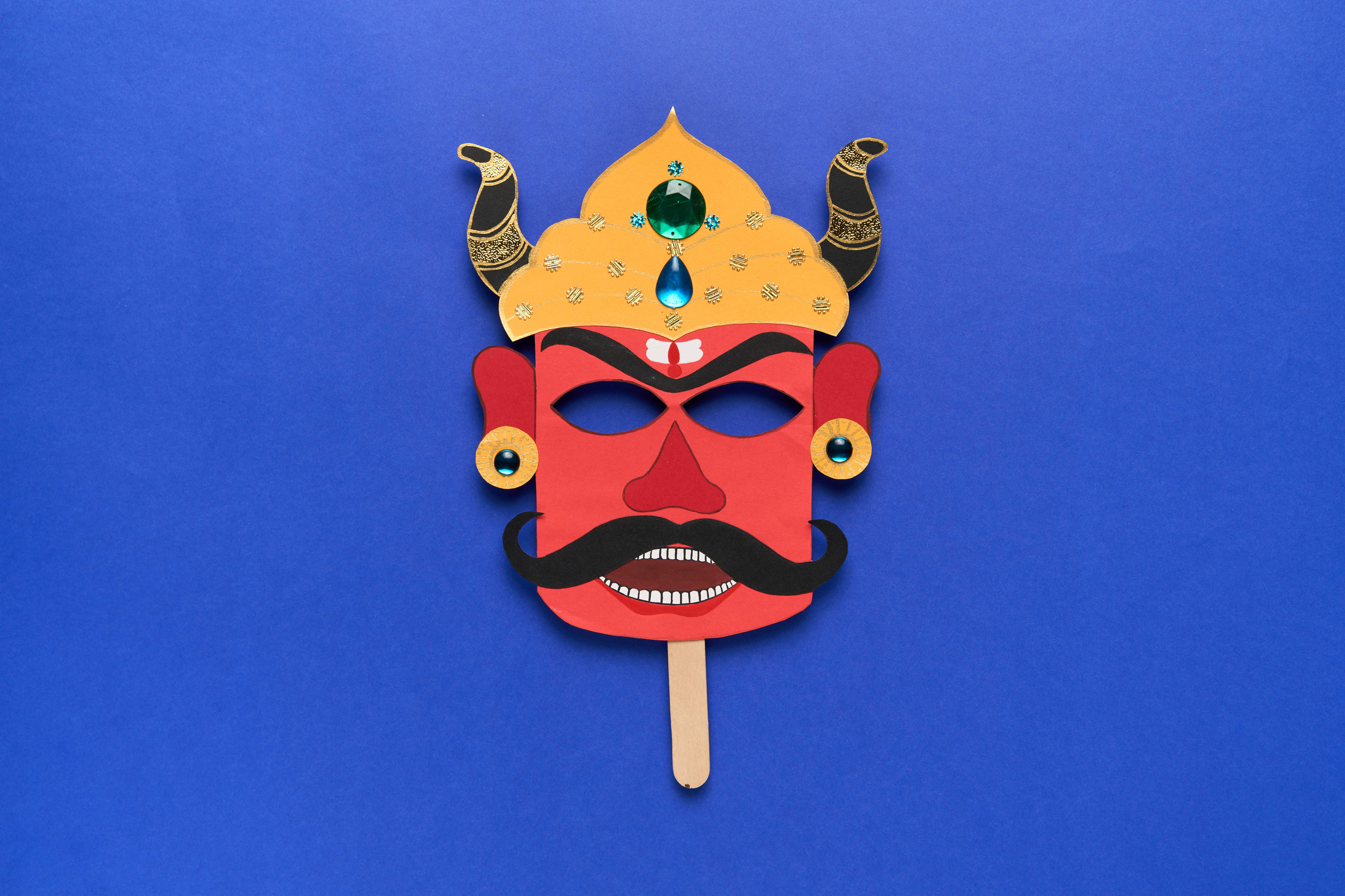 DIY Ravana Face Mask