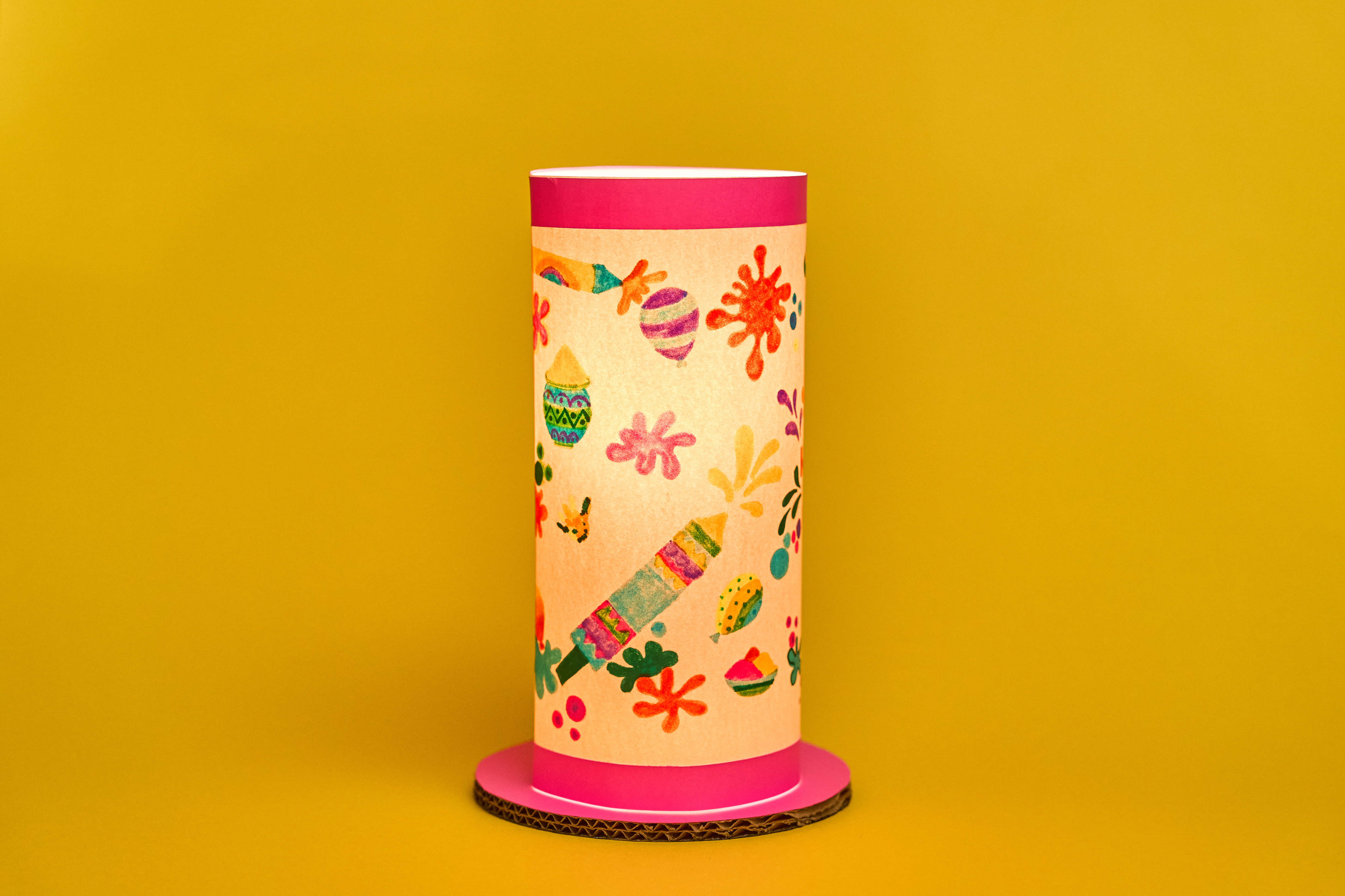 DIY Holi Fire Table Lamp
