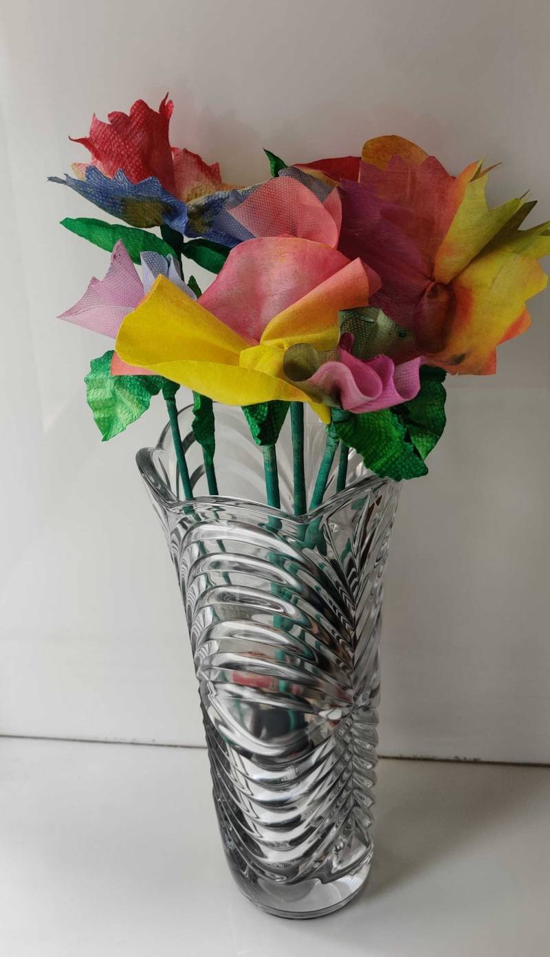 Swaddle Paper Flower Craft for Kids with Guide