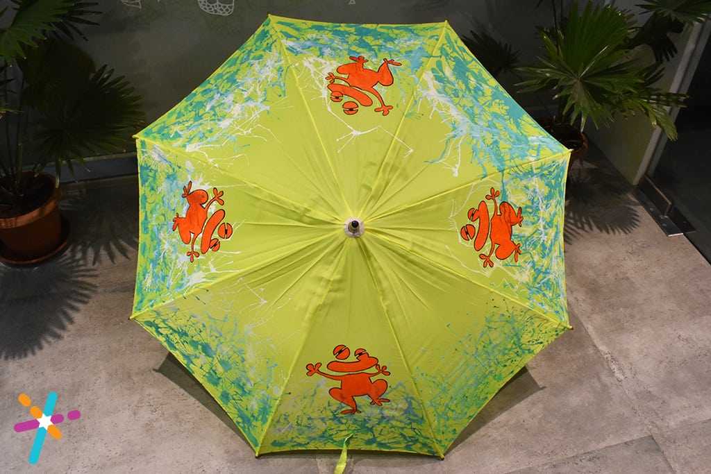Painted Umbrella Craft Activity with Guide