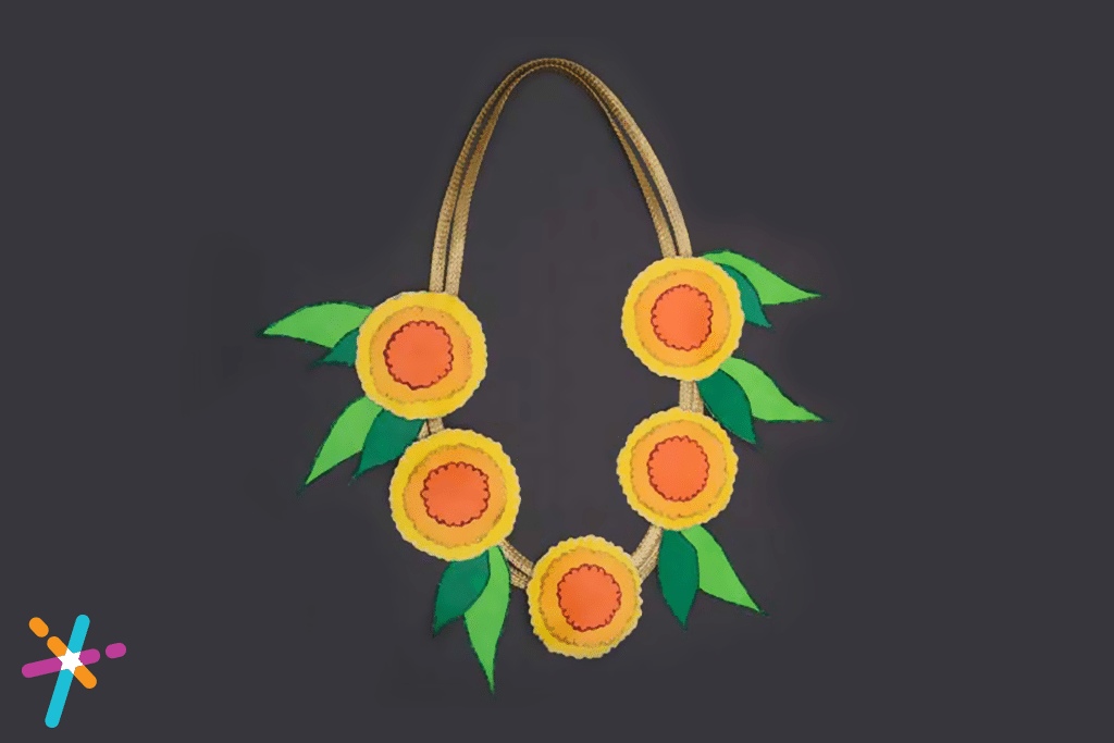 DIY Dussehra Paper Floral Garland Activity