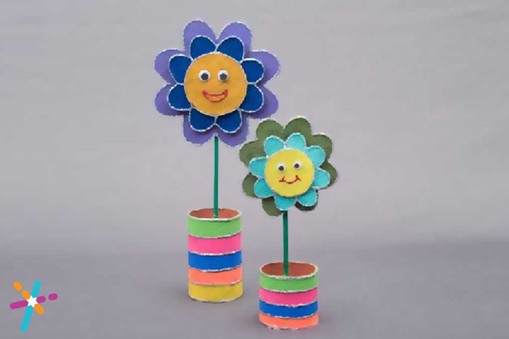 Flower DIY Pen Stand Craft for Kids