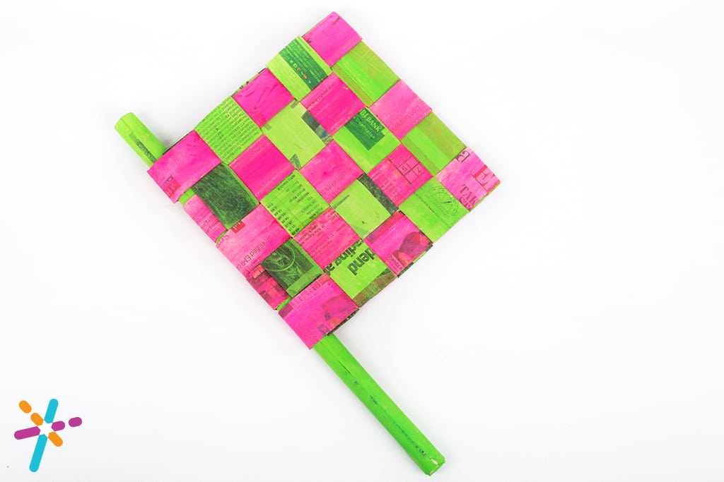 Woven DIY Hand Fan Arts and Crafts for Kids
