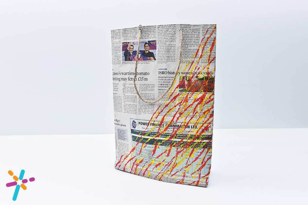 Newspaper Bag Craft Activity for Kids