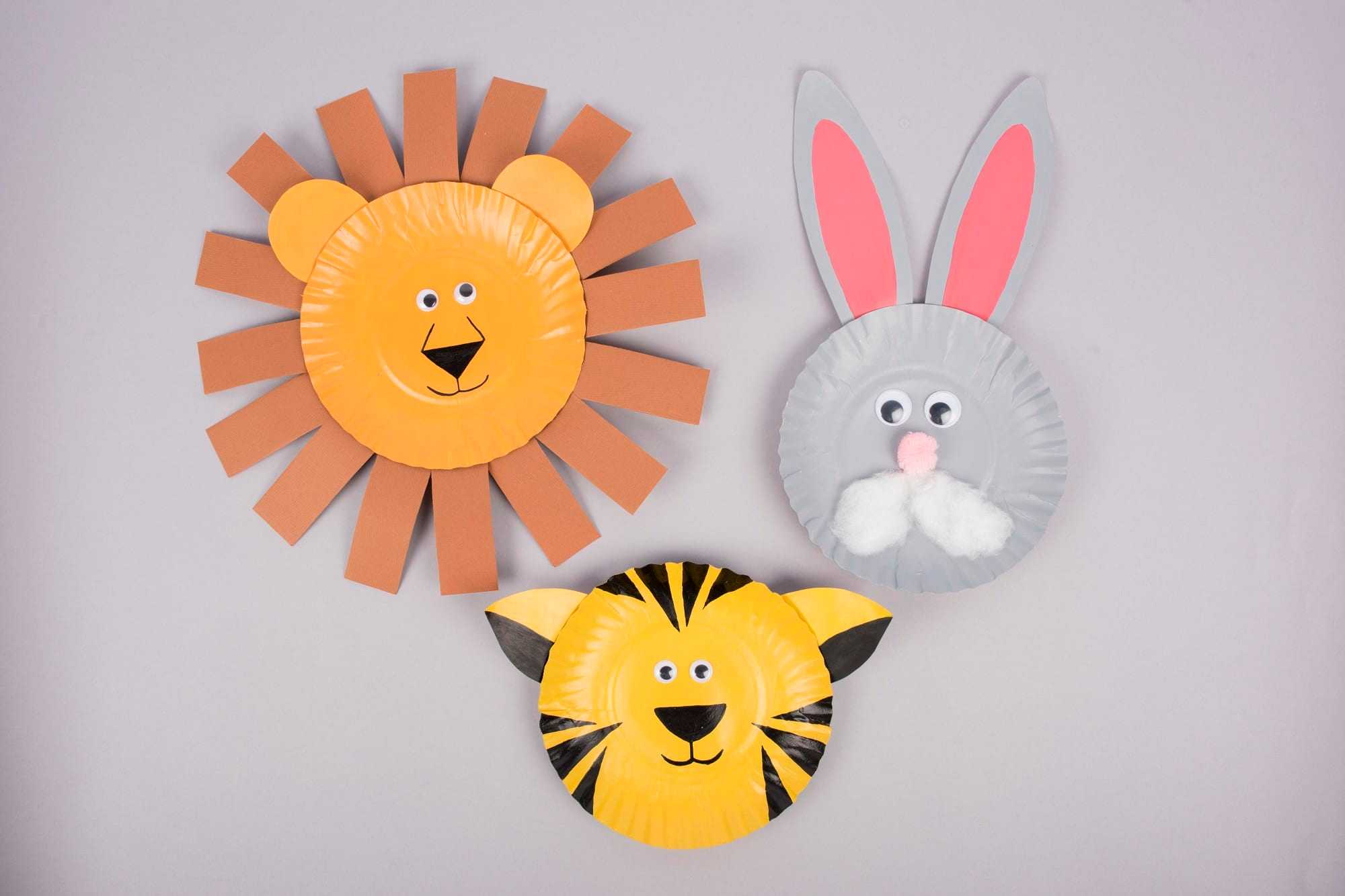 Paper Plate Animal craft to learn transitive and intransitive verbs