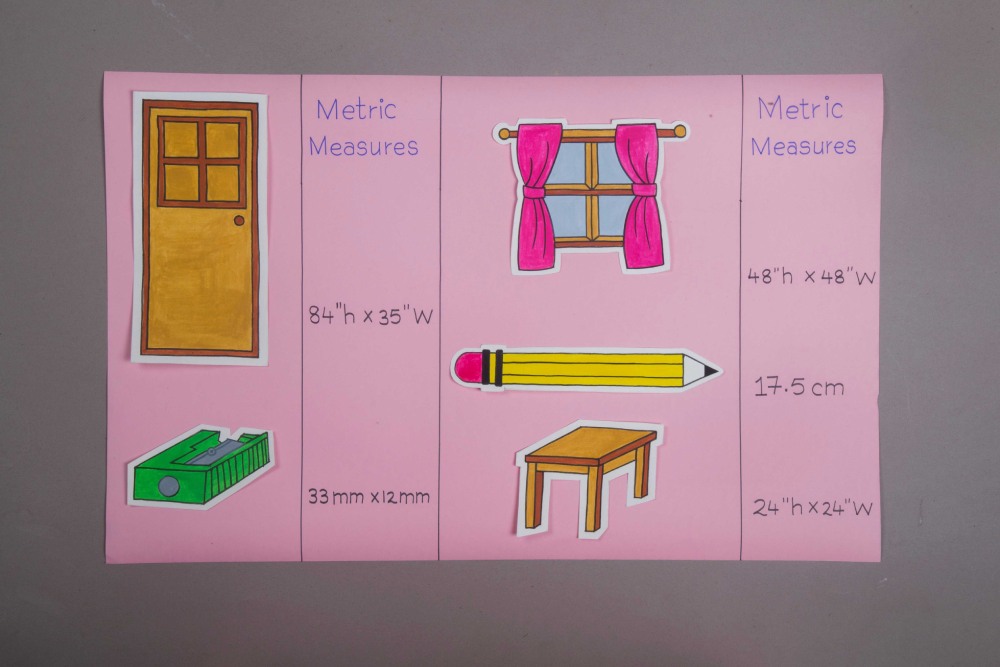 Simple Metric Measures craft activity for class 4
