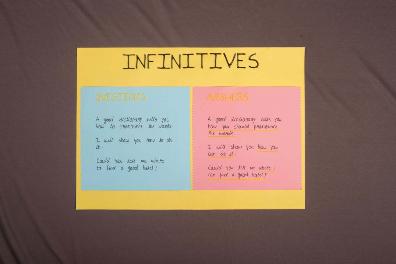 Learn Infinitives activities for kids | Paper Craft