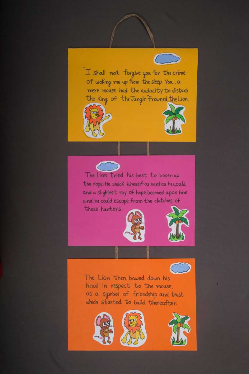 Learn story telling craft activity for kids- english crafts