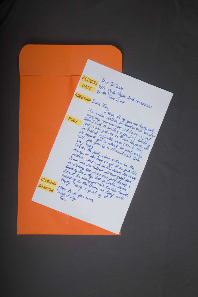 Letter Writing Activity