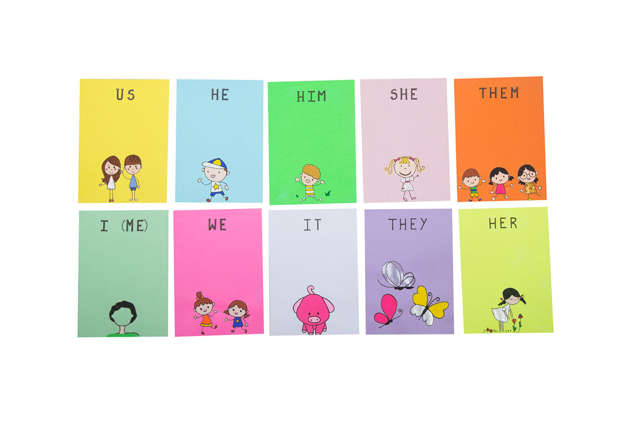 Easy pronoun craft activity for kids- english crafts