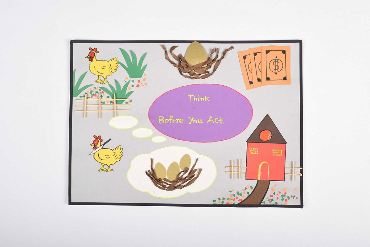 English activity for class 4 to learn writing morals