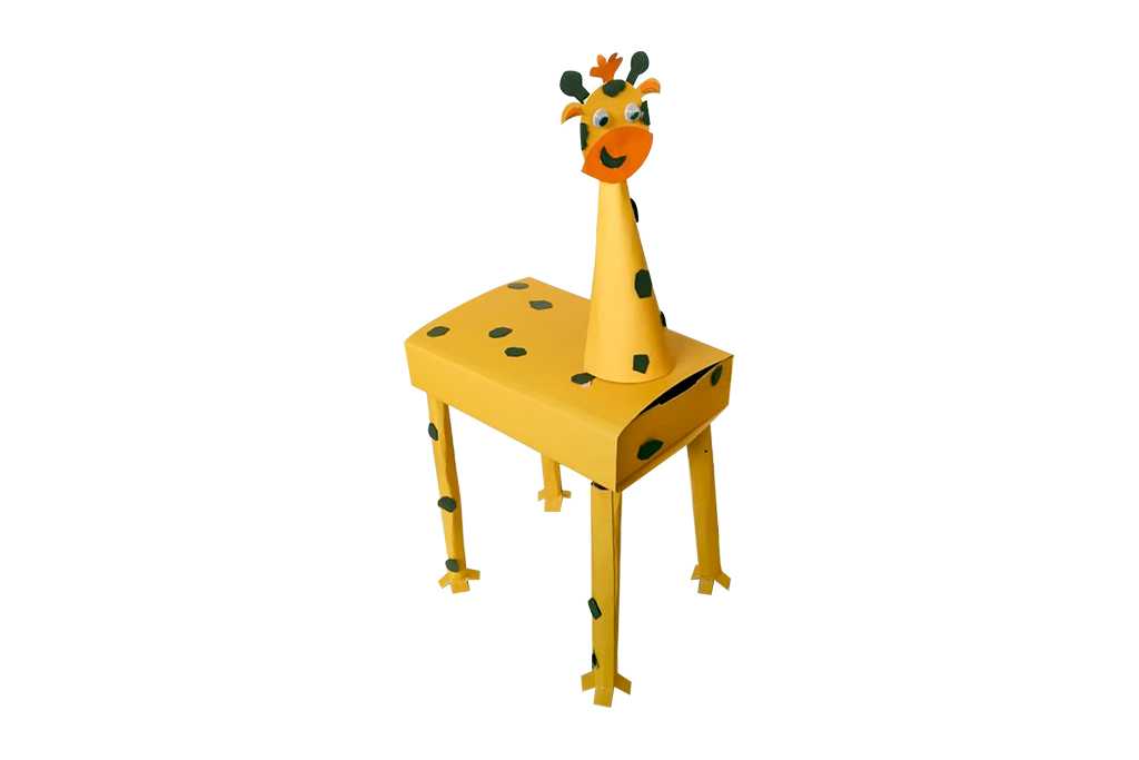 Giraffe Stationery Box Craft Activity for Kids with Guide