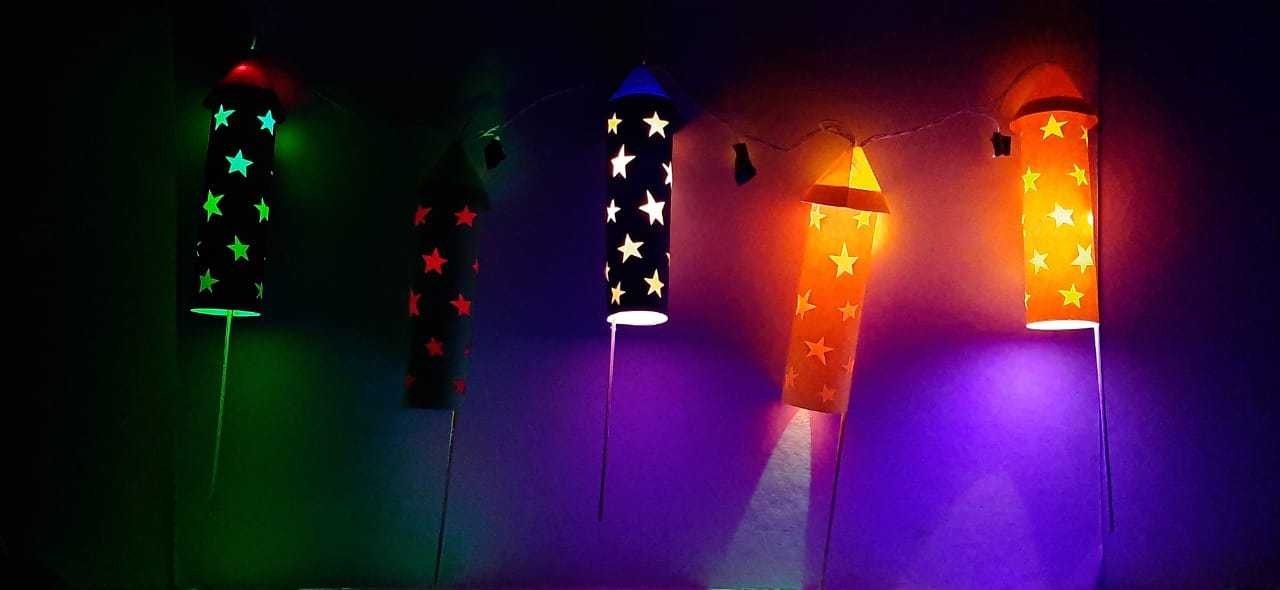 Rocket Toran Craft Activiy with Fairy Lights for Class 7