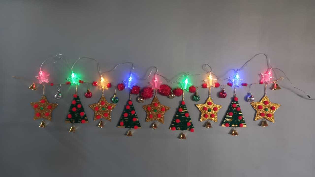 DIY Christmas Decorations with Paper Bunting Craft