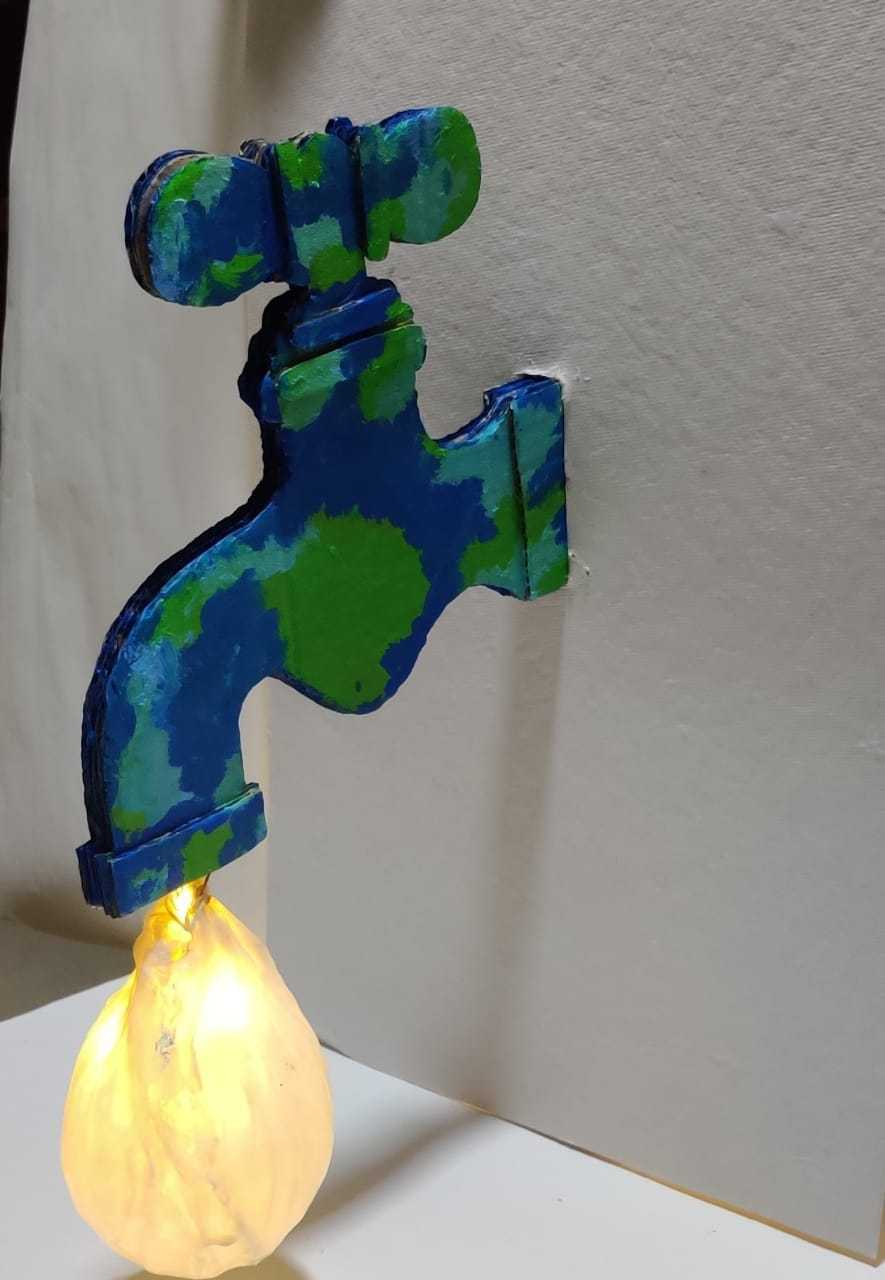 DIY Water Drop Lamp Craft for Students