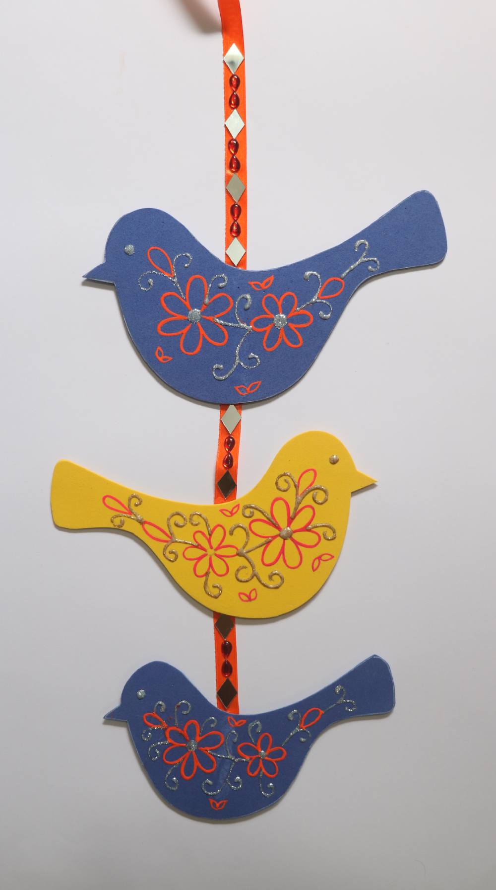 Easy DIY Bird Wall Hanging Paper Craft Activity - Activity Single