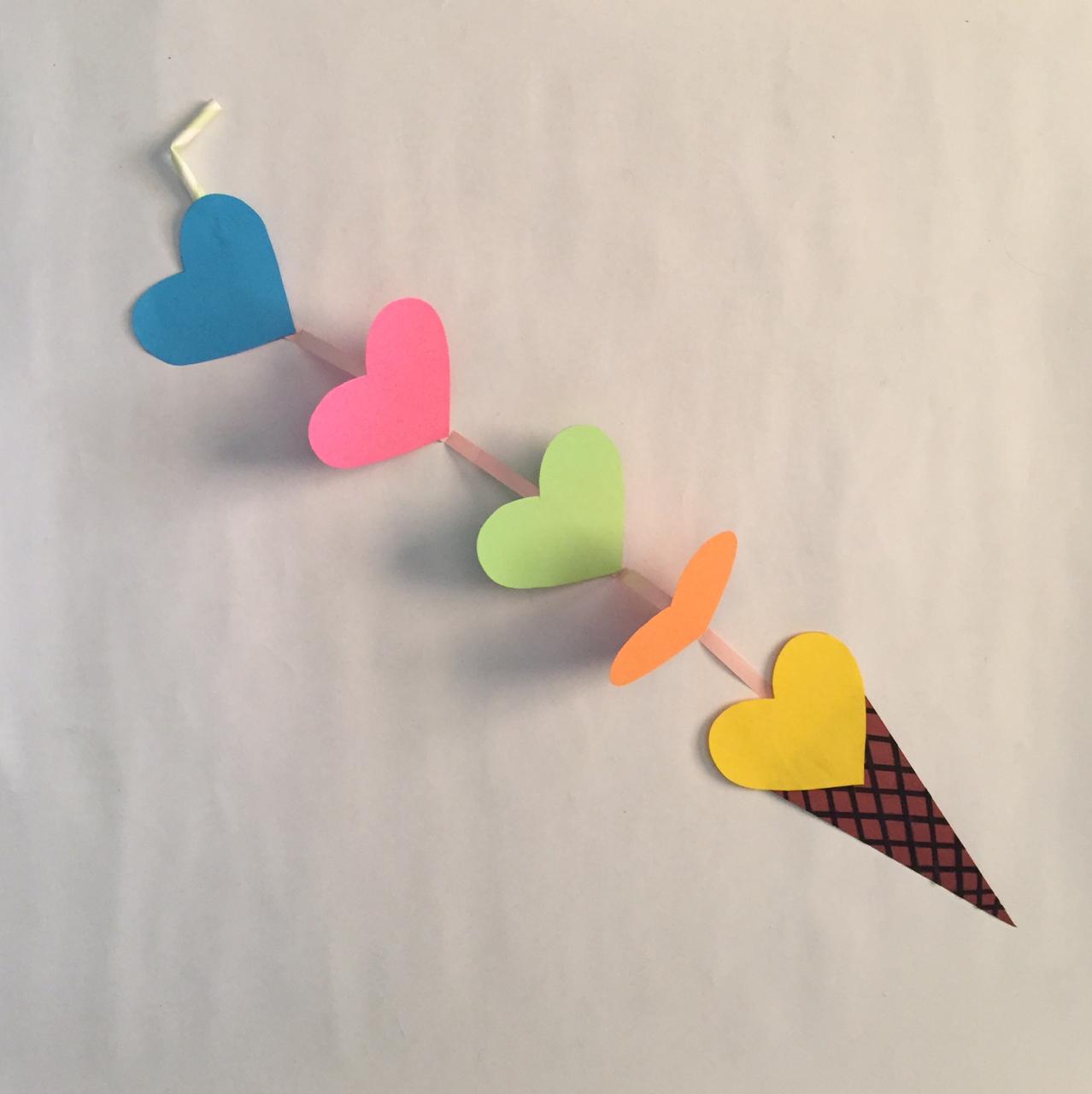 Ice Cream Message Dangler Craft Activity for Kids