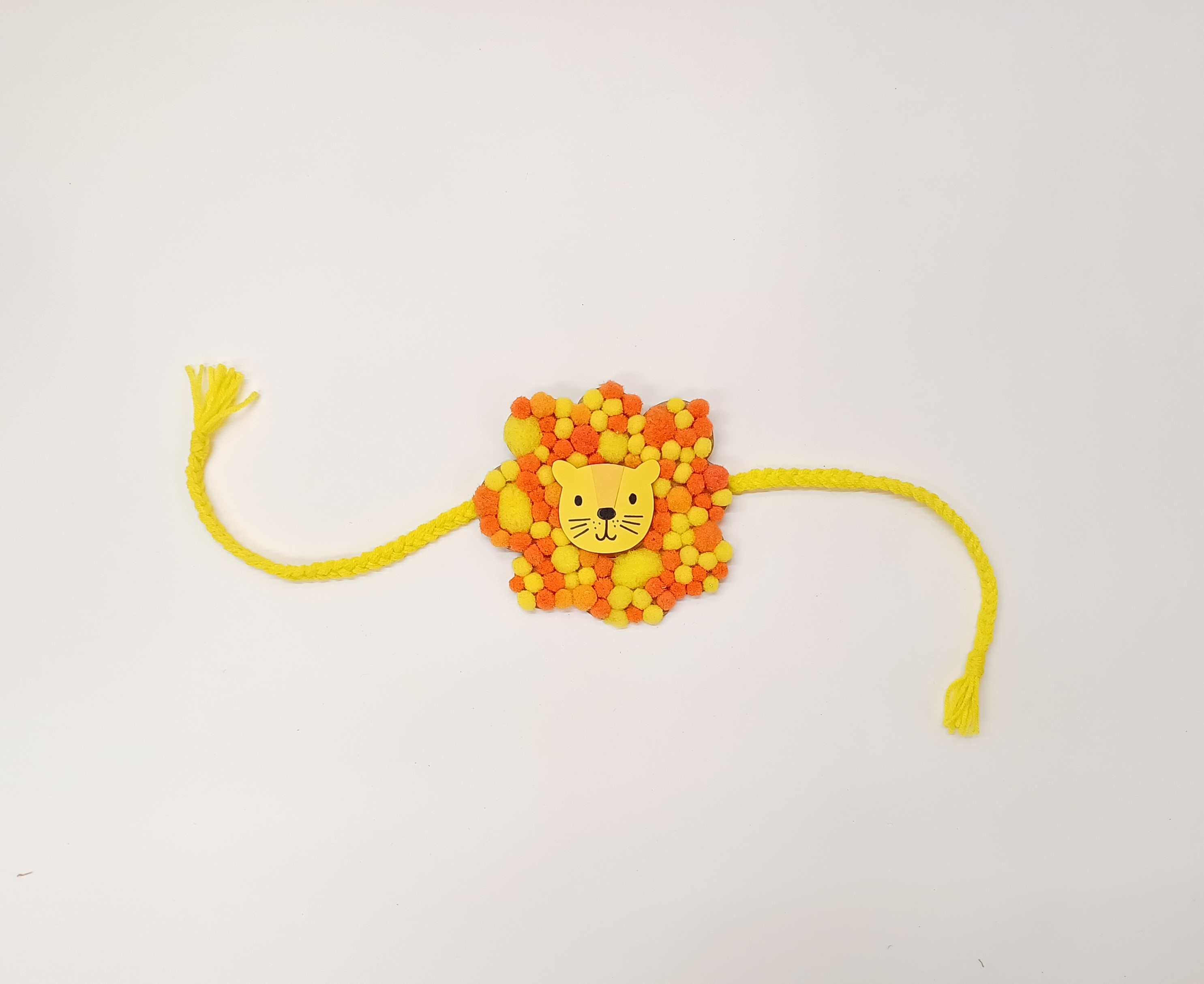 DIY Regal Lion Rakhi Craft With  Cardboard & Chart Papers
