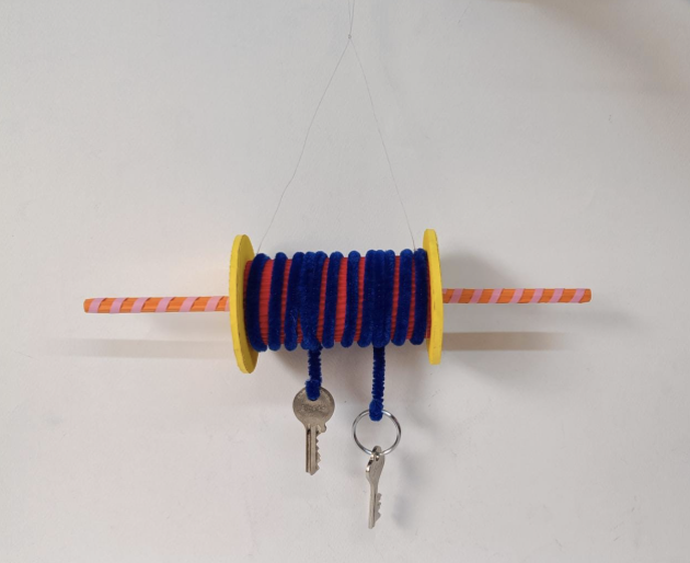 Sankrant Firki Keyholder Craft Activity with Tissue Roll