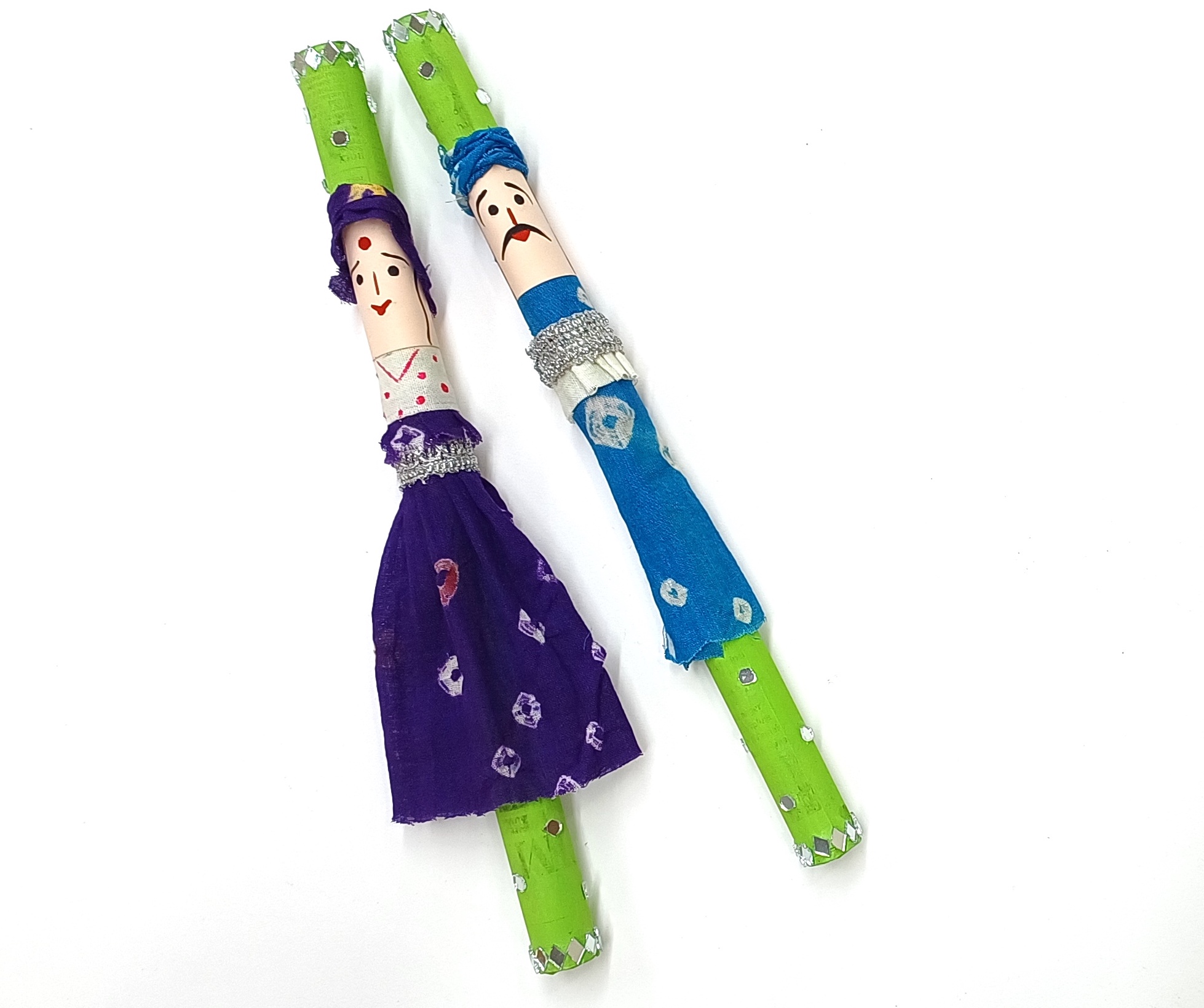 Homemade Dandiya Decoartion for Dandiya Night