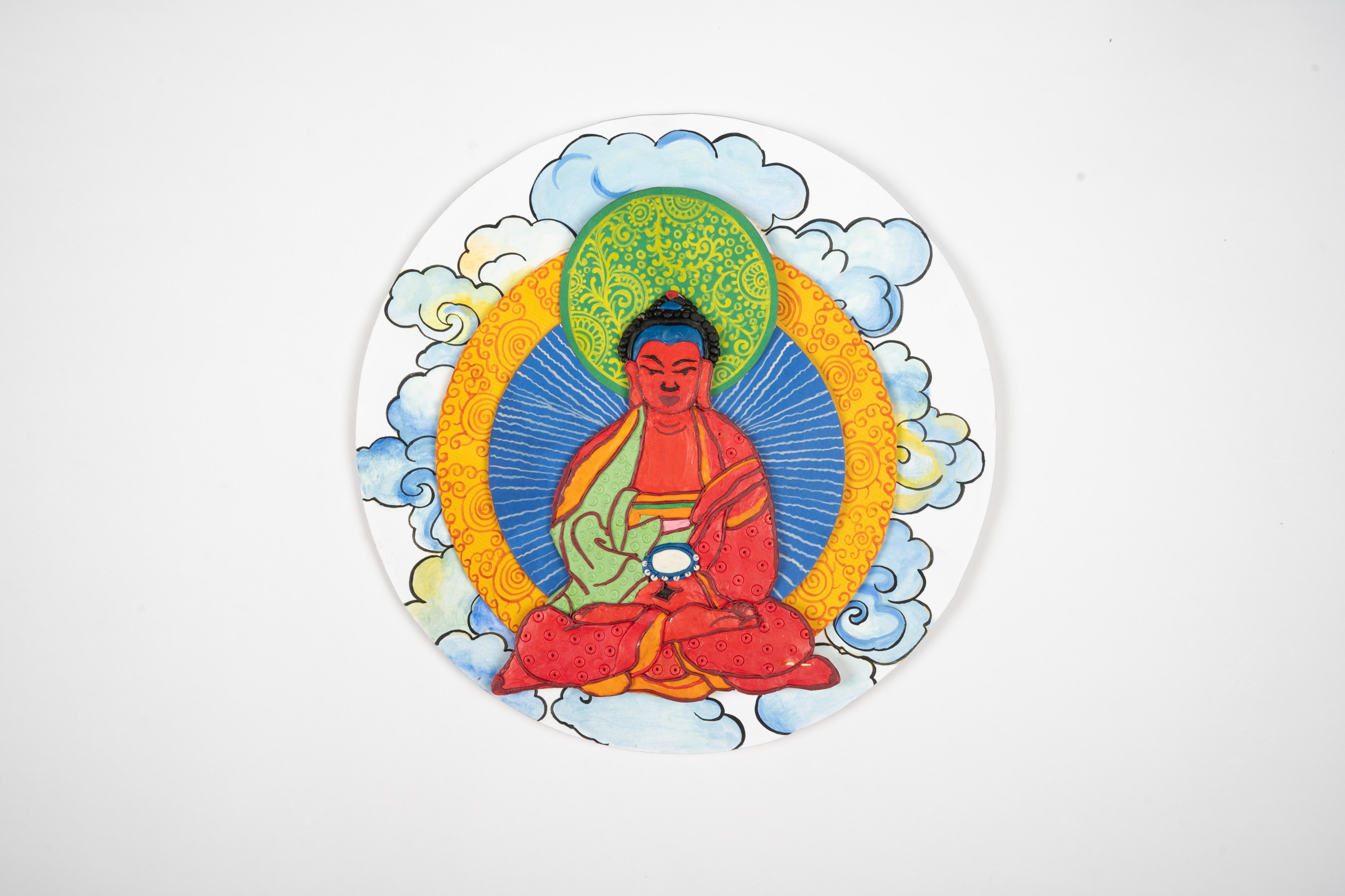 Learn DIY Buddha Craft with Crafting Paper and Clay Molding
