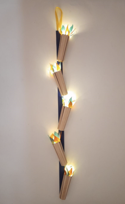 Republic Day Torch Bunting Craft Activity Using Kite Papers