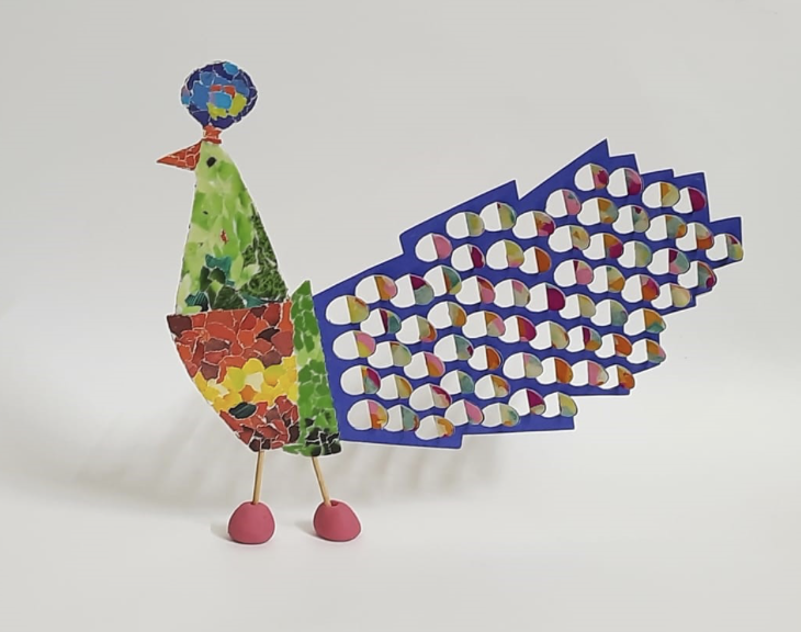 Learn DIY Paper Peacock Decor Craft for Kids