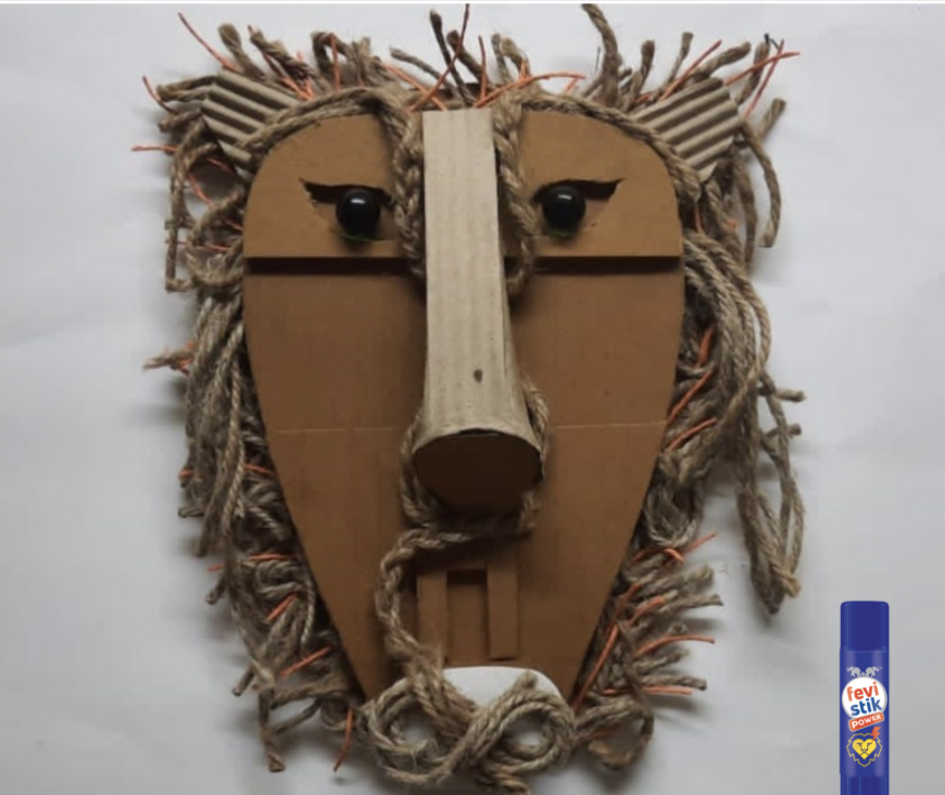 Easy Paper Lion Face Craft