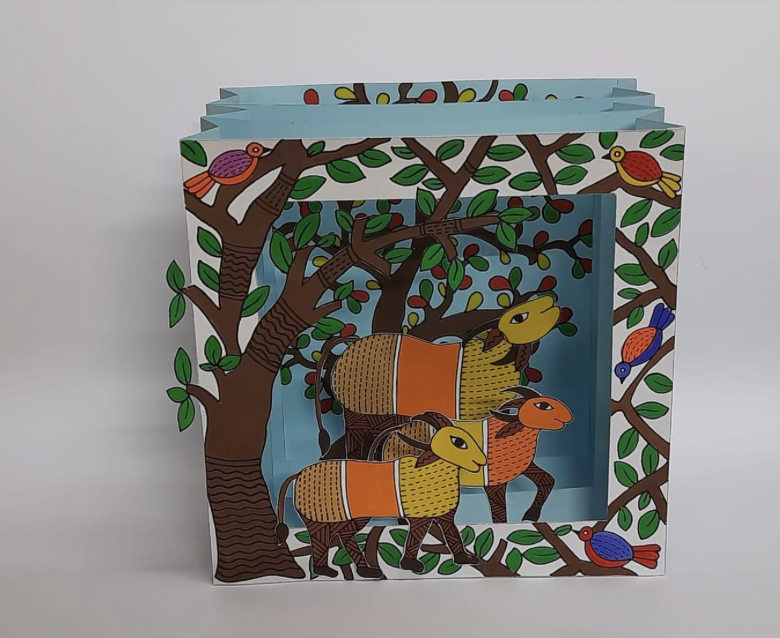 Gond Painting home decoration ideas handmade for kids