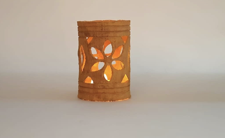 Trinket Lamp Craft Activity with Paper Mache