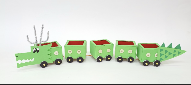 New Year Dragon Wagon Art and Craft for Students